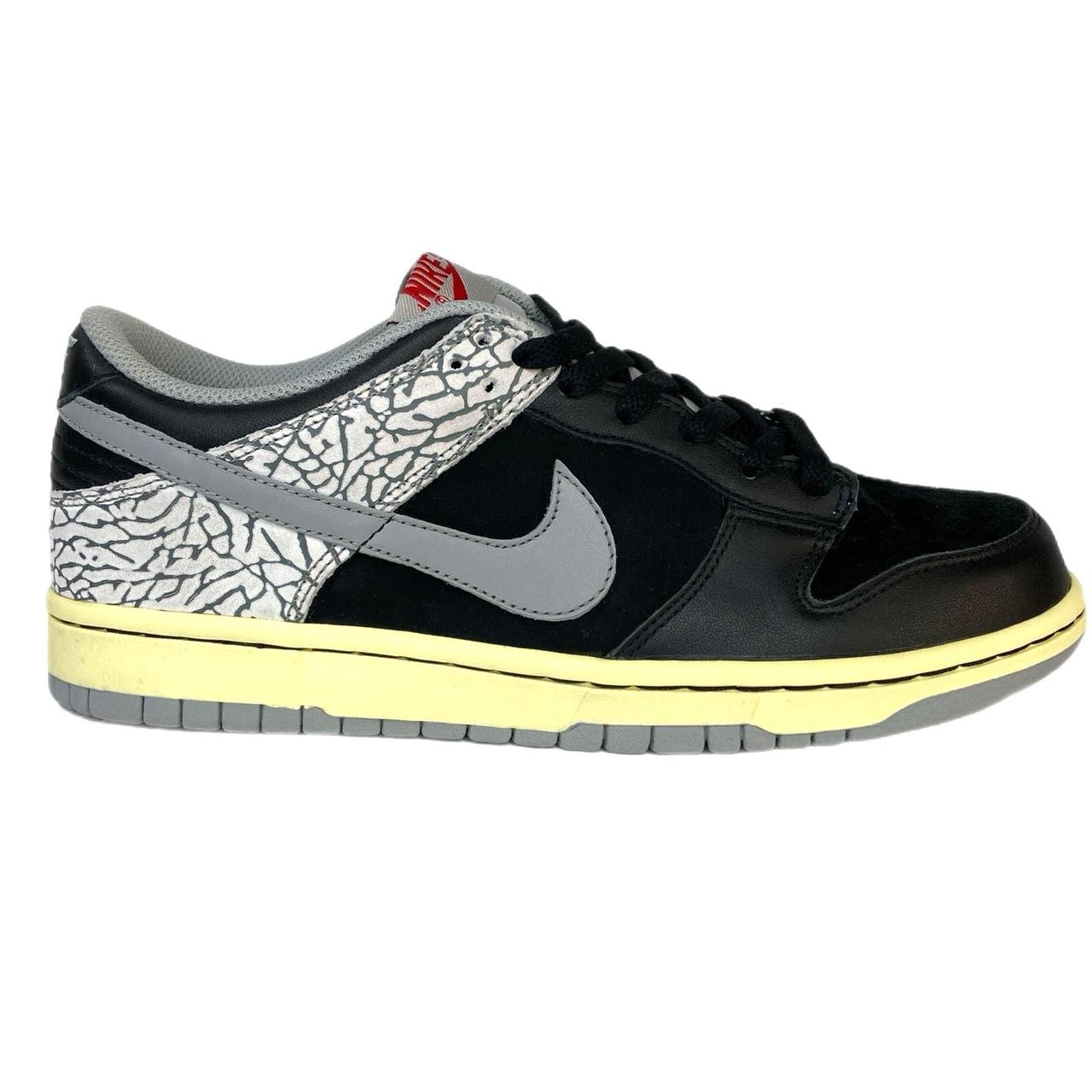 Nike Dunk Low 2006 CL Jordan Pack Black Cement... - Depop