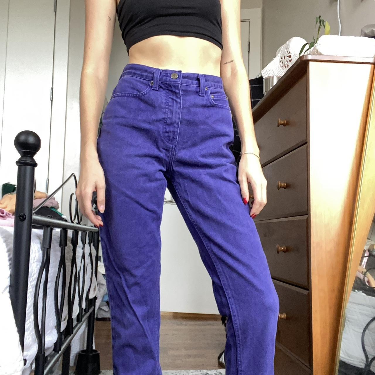 Women's Purple Straight Leg Jeans