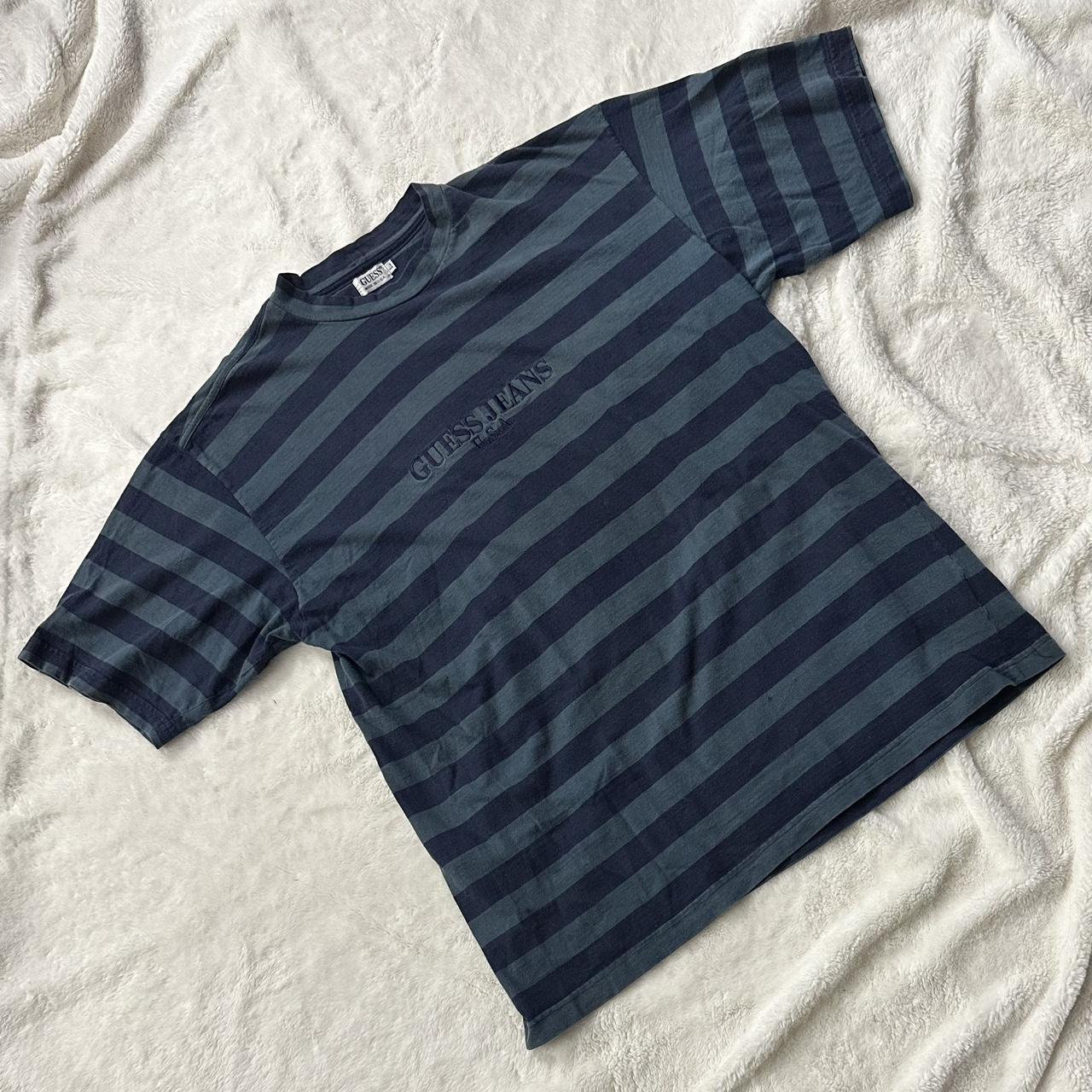 Guess denim 2024 striped shirt