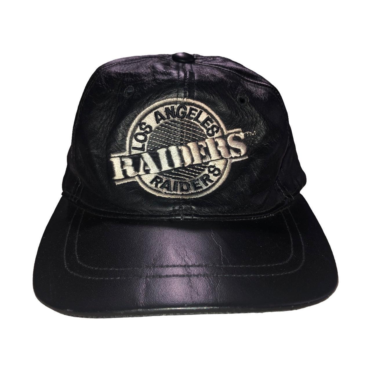 Vintage Los Angeles Raiders Leather Cap,