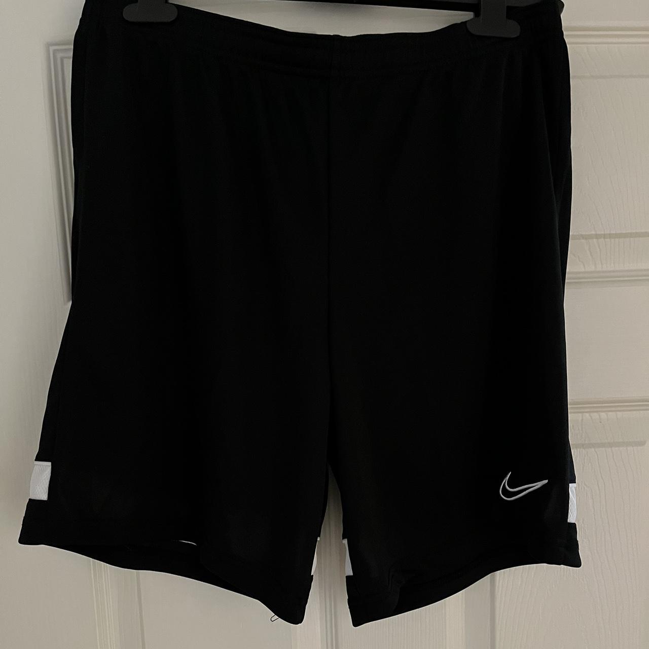 mens nike black football shorts