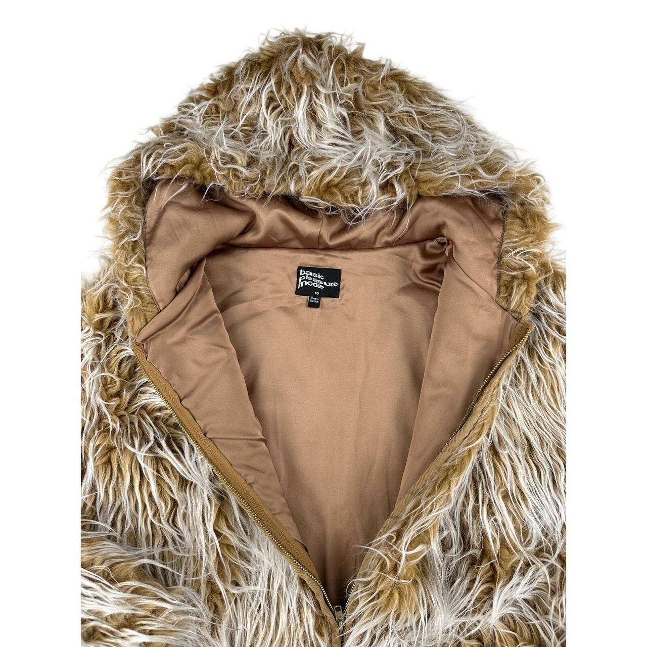 Basic Pleasure Mode Women's Jacket - Brown/White … - image 3