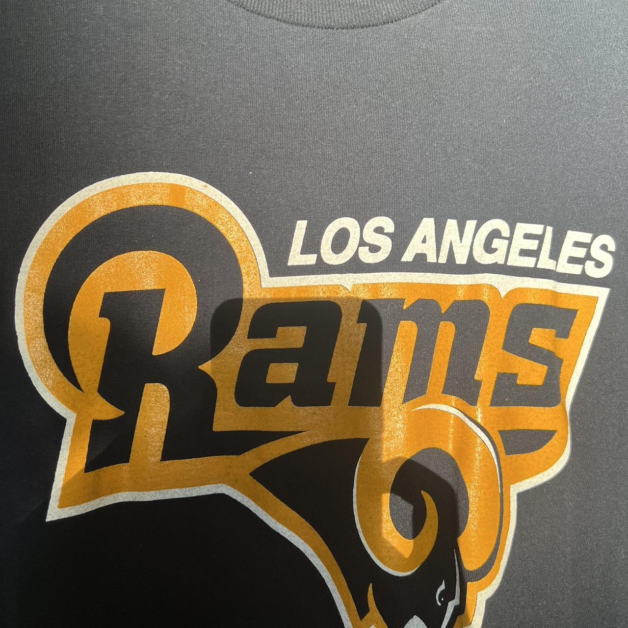 Vintage Sweatshirt, LA RAMS Football Pullover Top Sweater Streetwear 90's  Blue Yellow