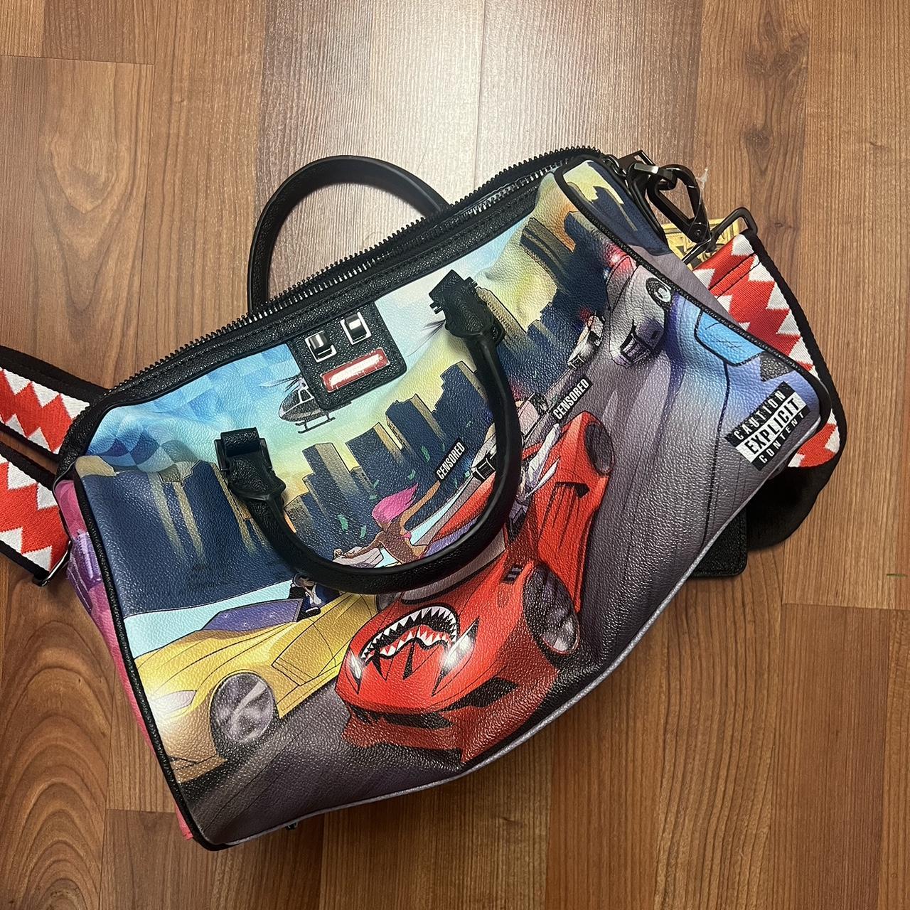 Sprayground Money Check Mini Duffle Bag