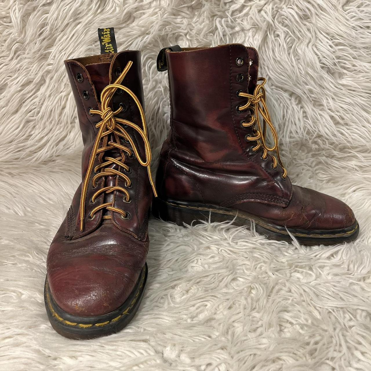 dr martens red chrome