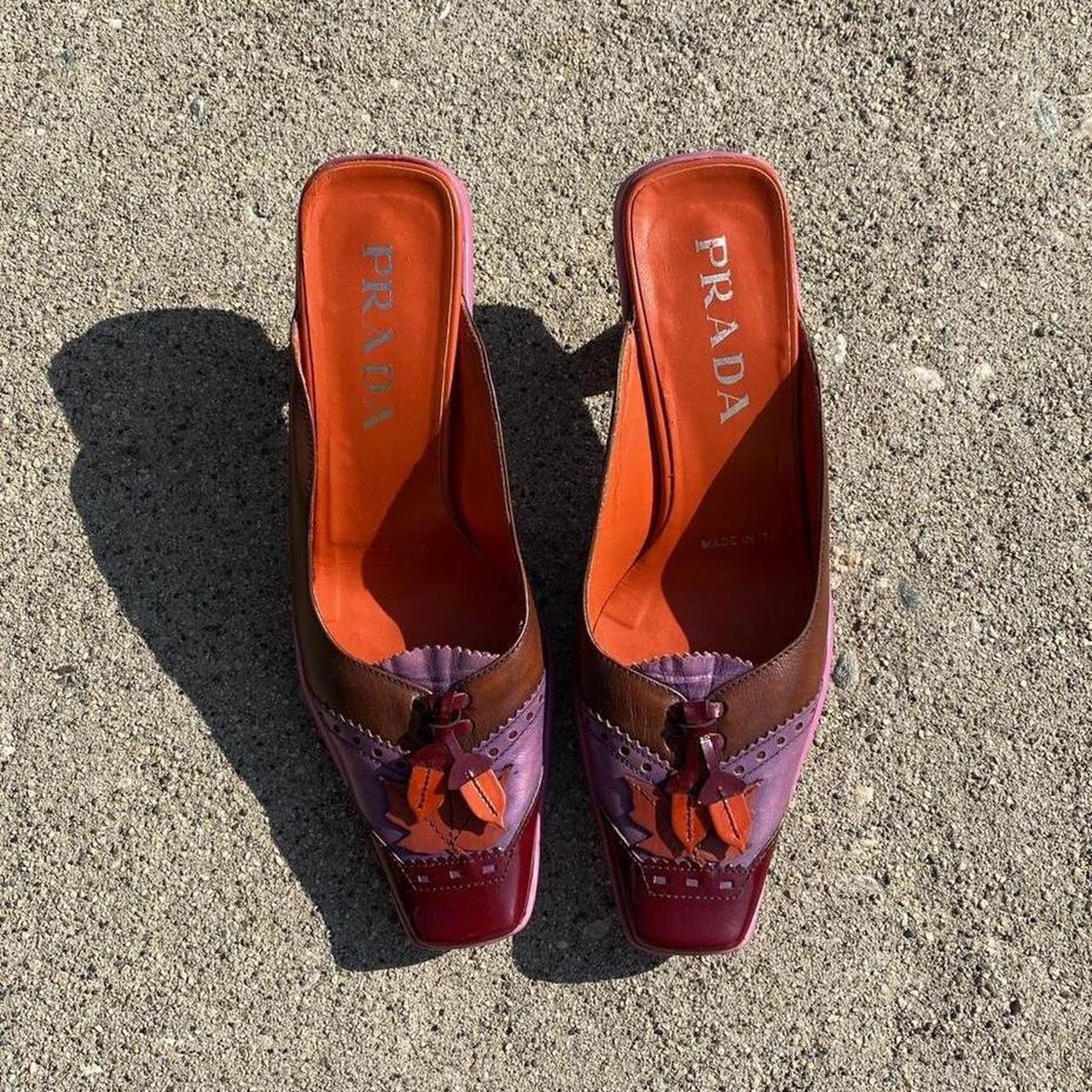 Prada 1999 AW Pink / Purple Acorn Pointed Square Toe | Depop Prada 1999 AW Pink / Purple Acorn Pointed Square Toe | Depop