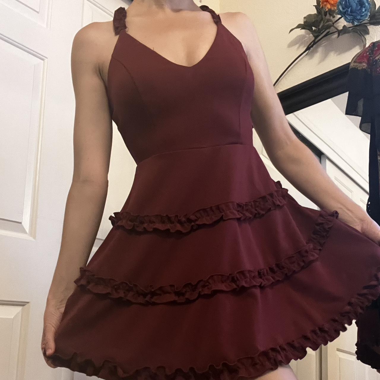 Trixxi 90s burgundy dark fairy dress🌹 Gorgeous... - Depop