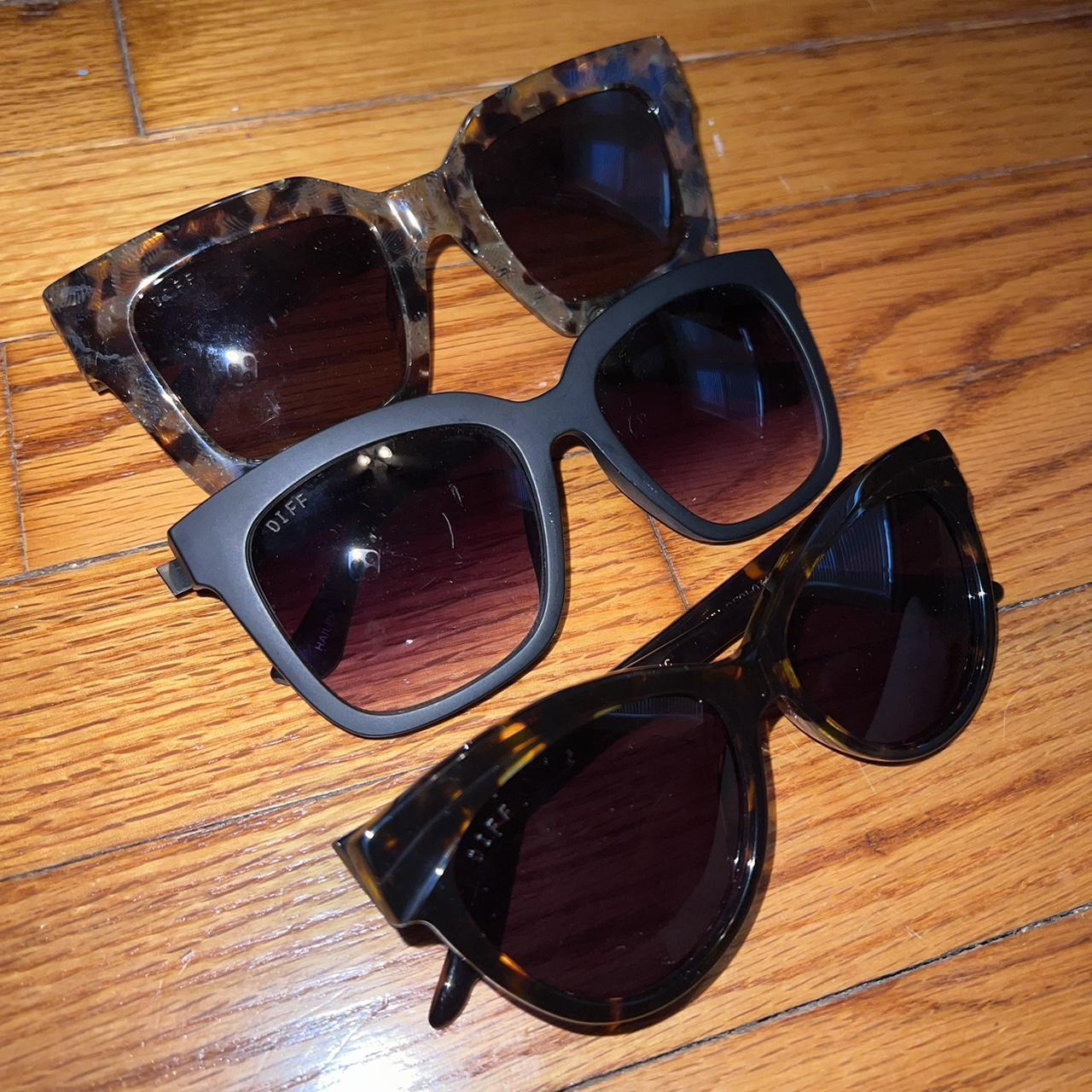 Set of 3 Diff eyewear sunglasses. All worn but still... Depop