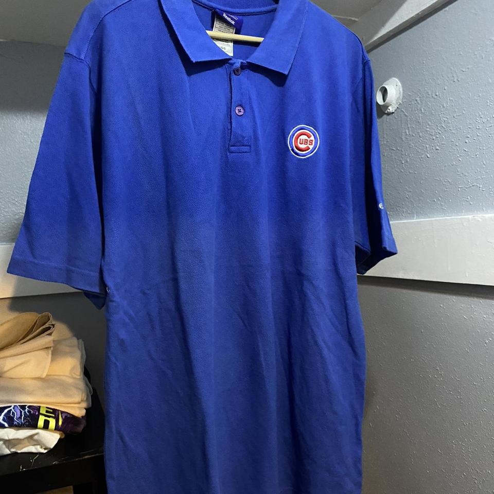 MLB Chicago Cubs Shirt Size Large Blue Tee Short - Depop