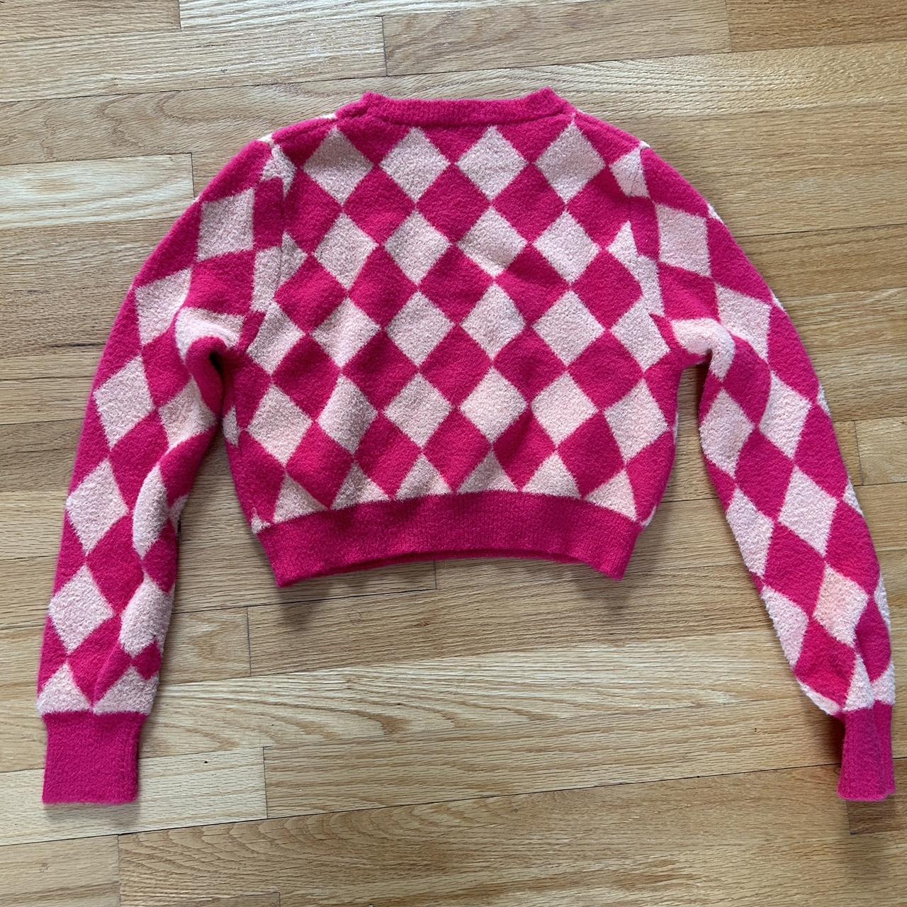 Zara Women's Pink Jumper Depop