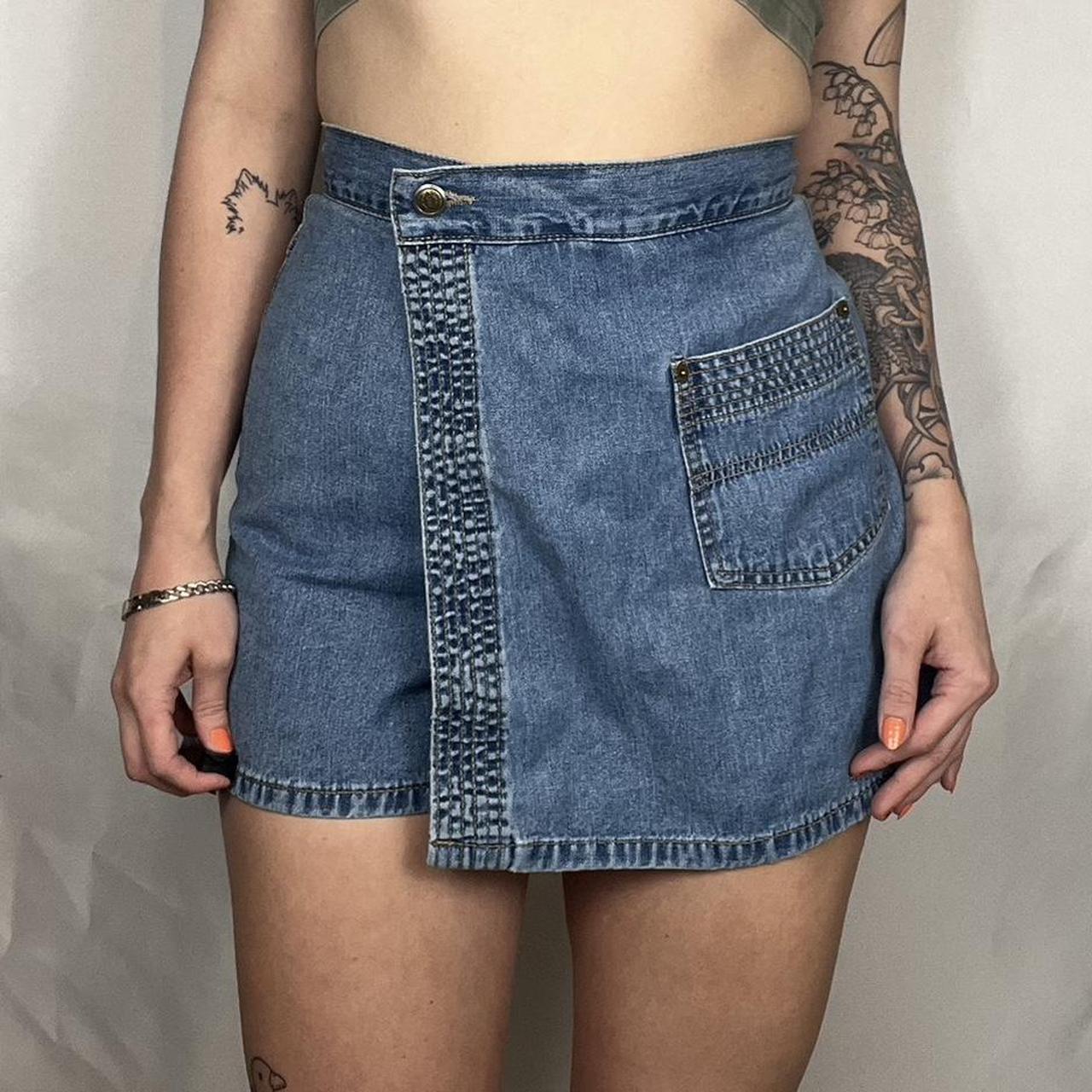 Zena Jeans Women's Blue Skirt Depop