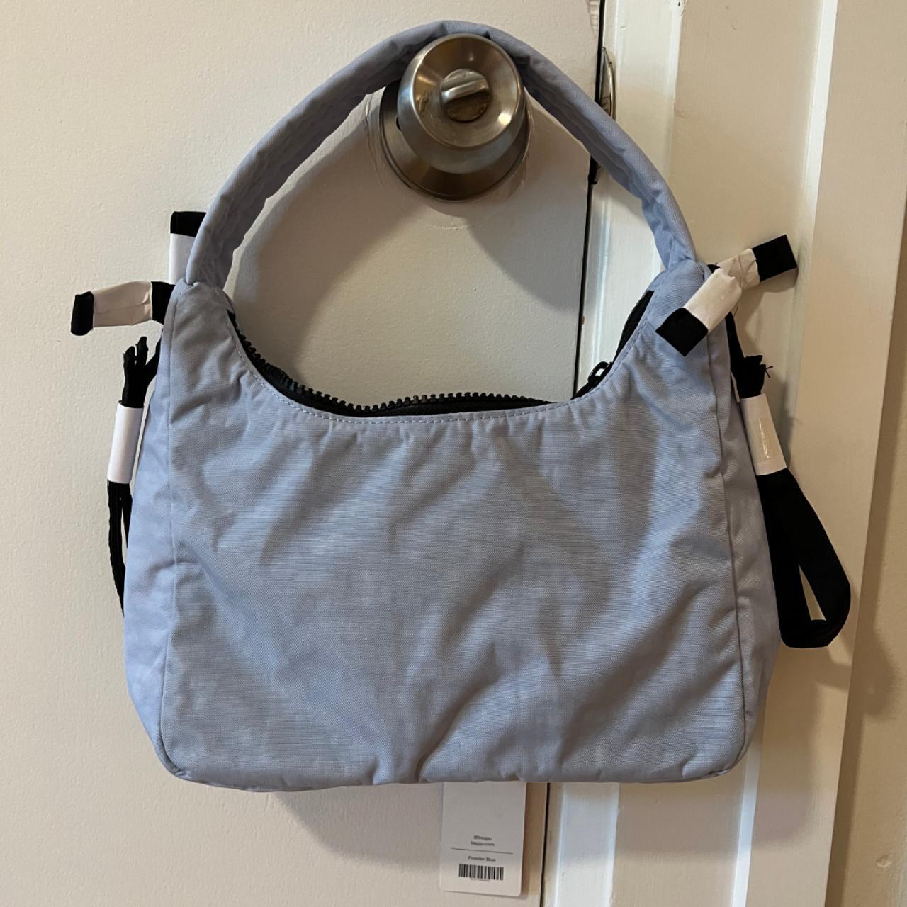 BAGGU X Sandy Liang Mini Bow Bag Baby Blue Nylon... - Depop