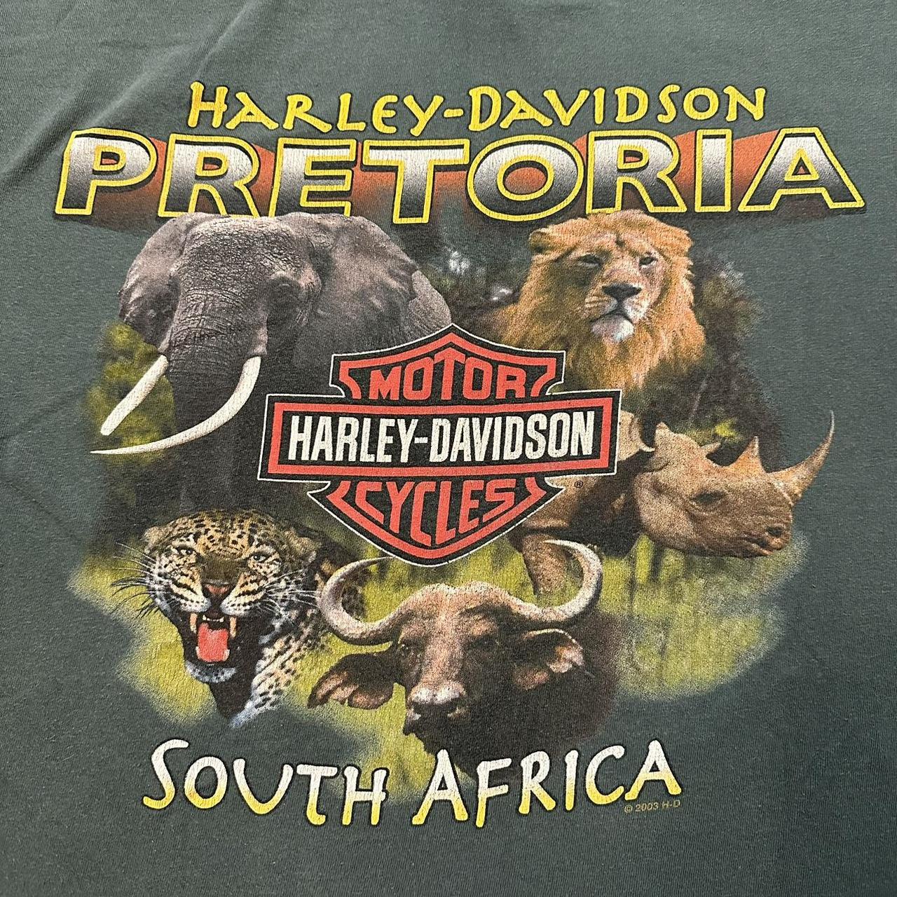 Harley Davidson Men's Green Tshirt Depop