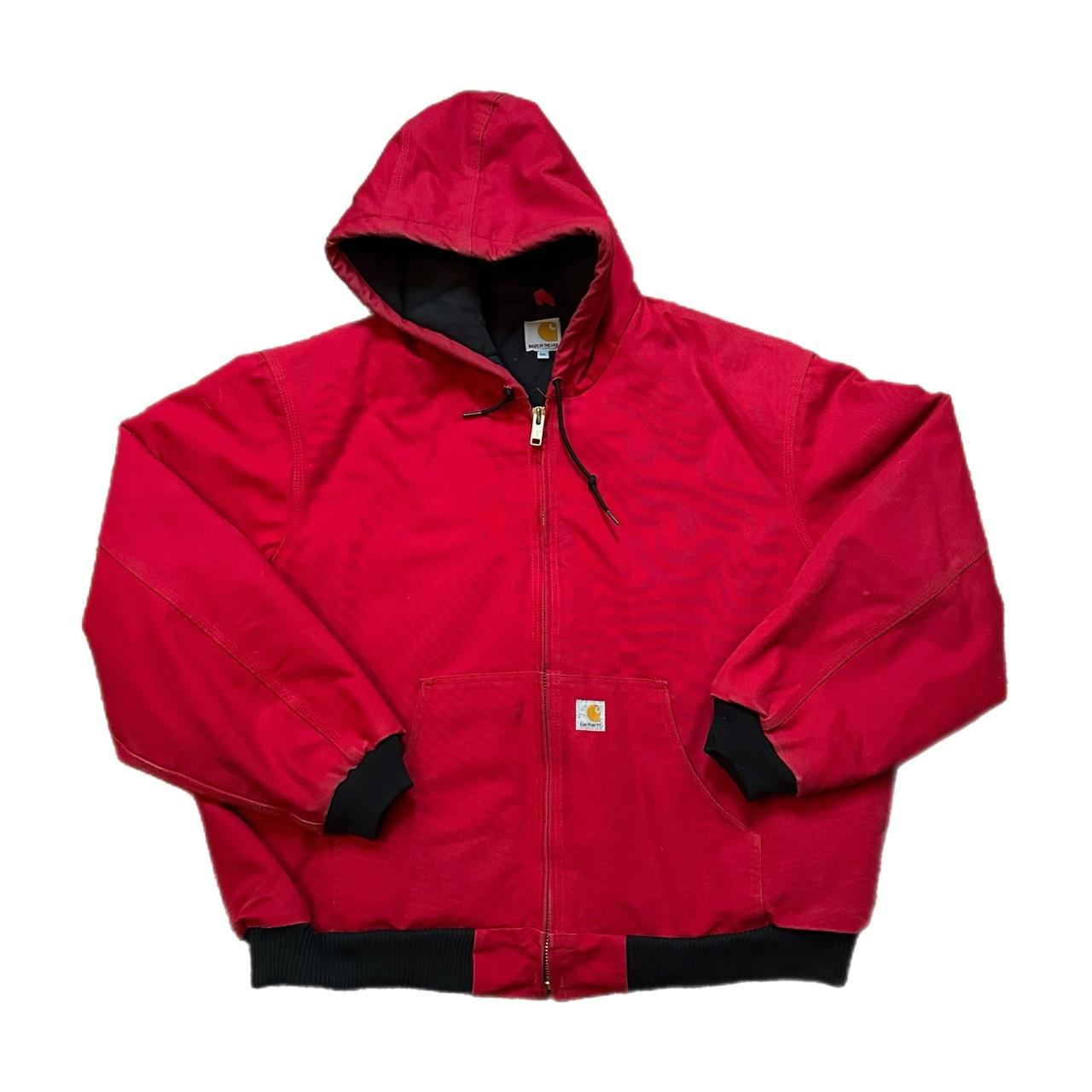 mens red carhartt jacket