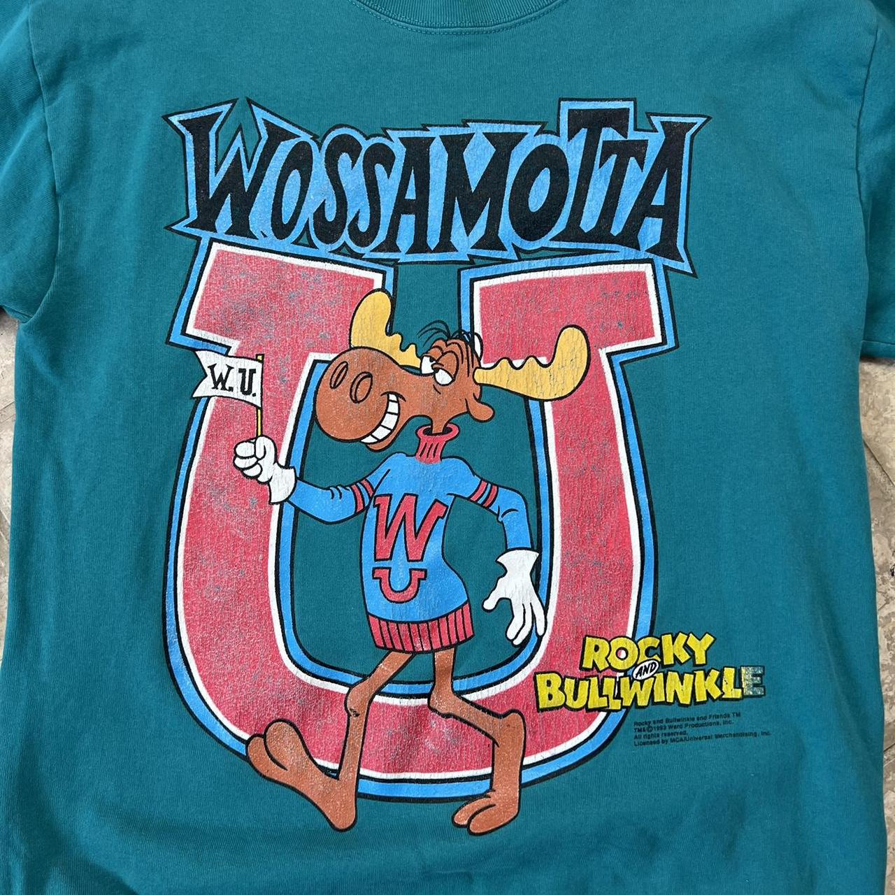 VINTAGE 90's ROCKY & BULLWINKLE WOSSAMOTTA U | Depop