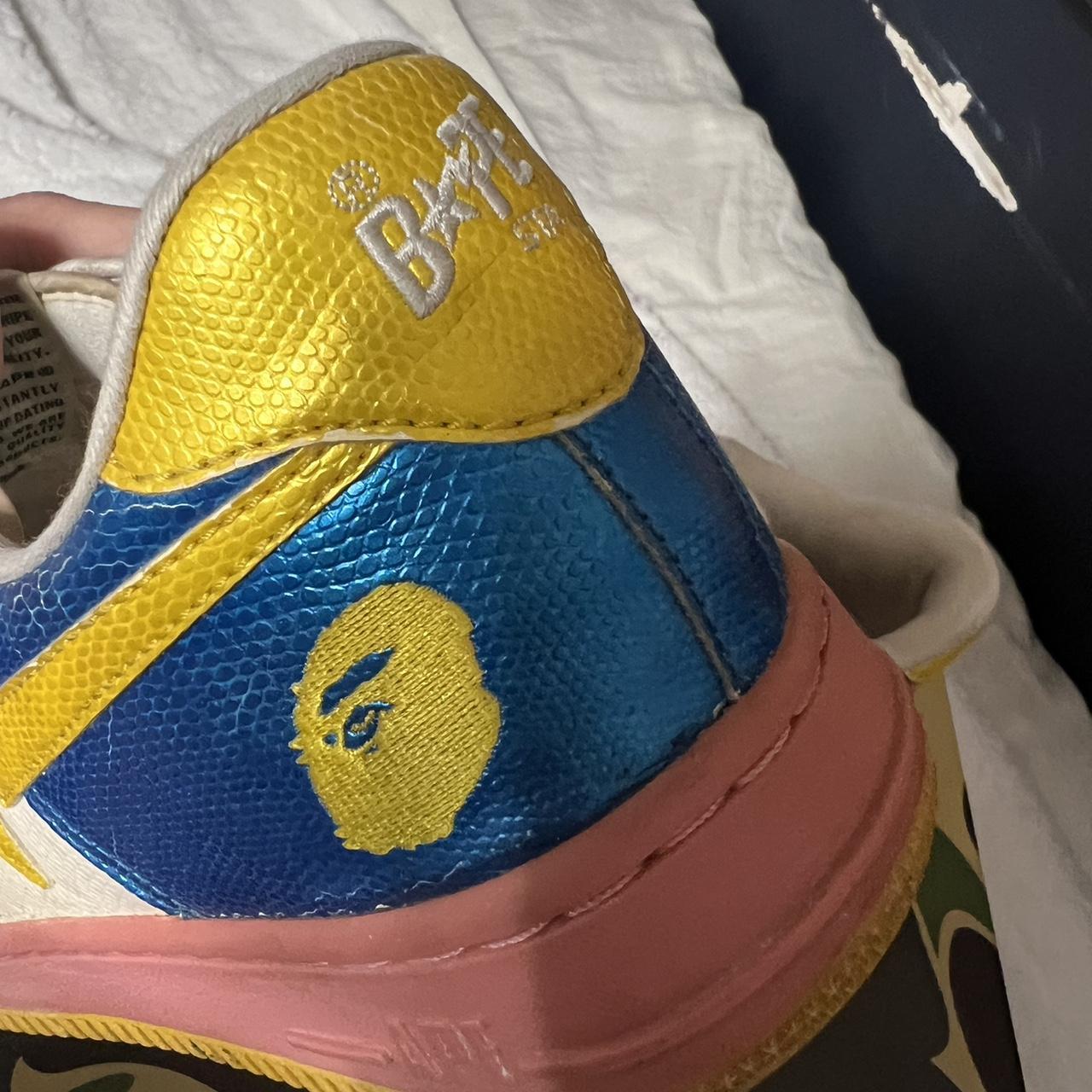 2005 Snakeskin Cotton Candy Bapesta 💛💙💖 Insane pair