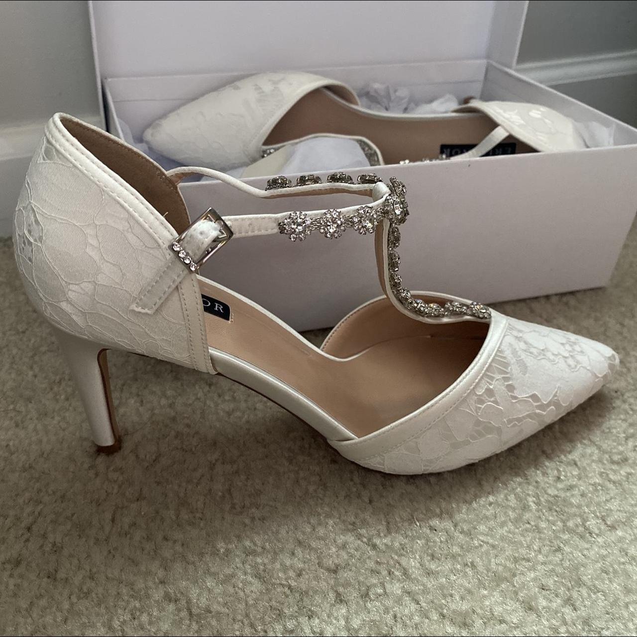 Silver 3 inch hot sale heels for wedding