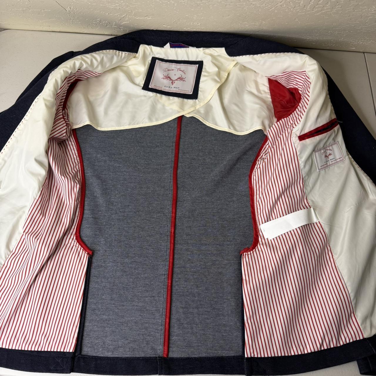 Zara Men's Blazer Jacket - Navy - M – Zara Man De… - image 4