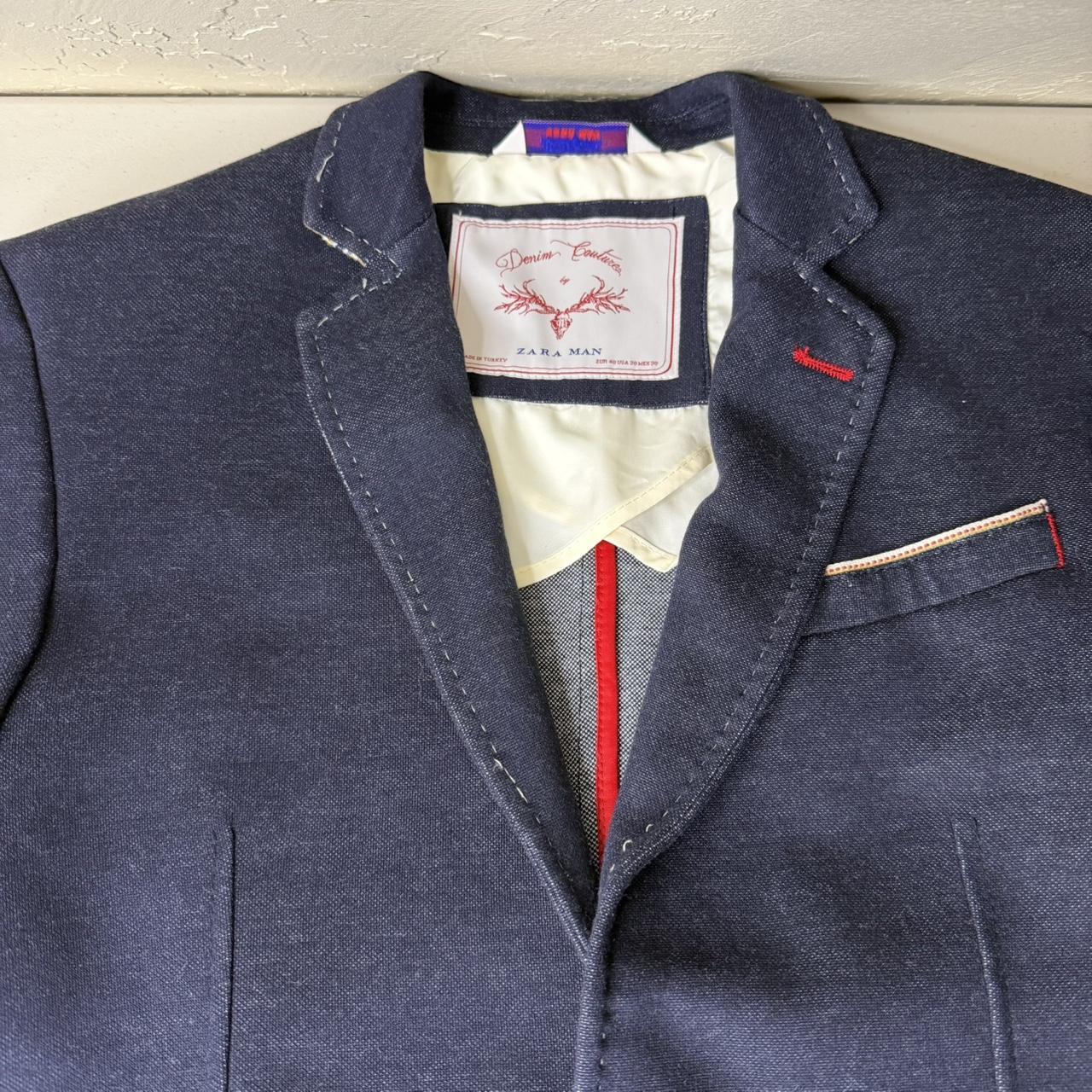 Zara Men's Blazer Jacket - Navy - M – Zara Man De… - image 3