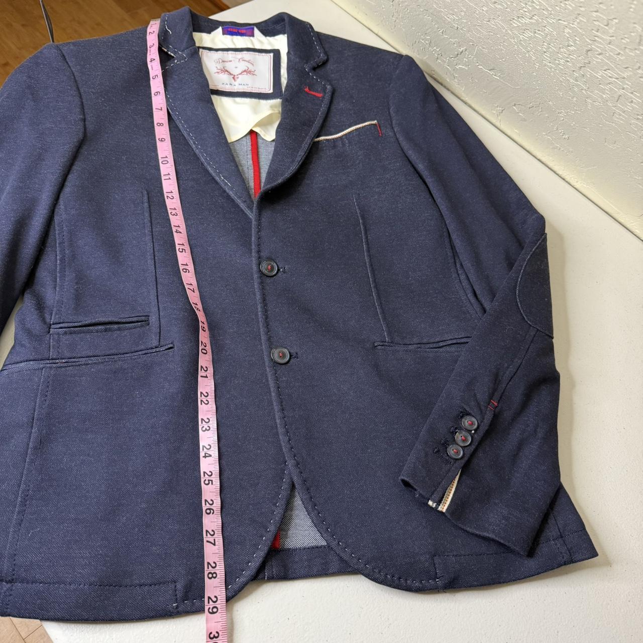 Zara Men's Blazer Jacket - Navy - M – Zara Man De… - image 5