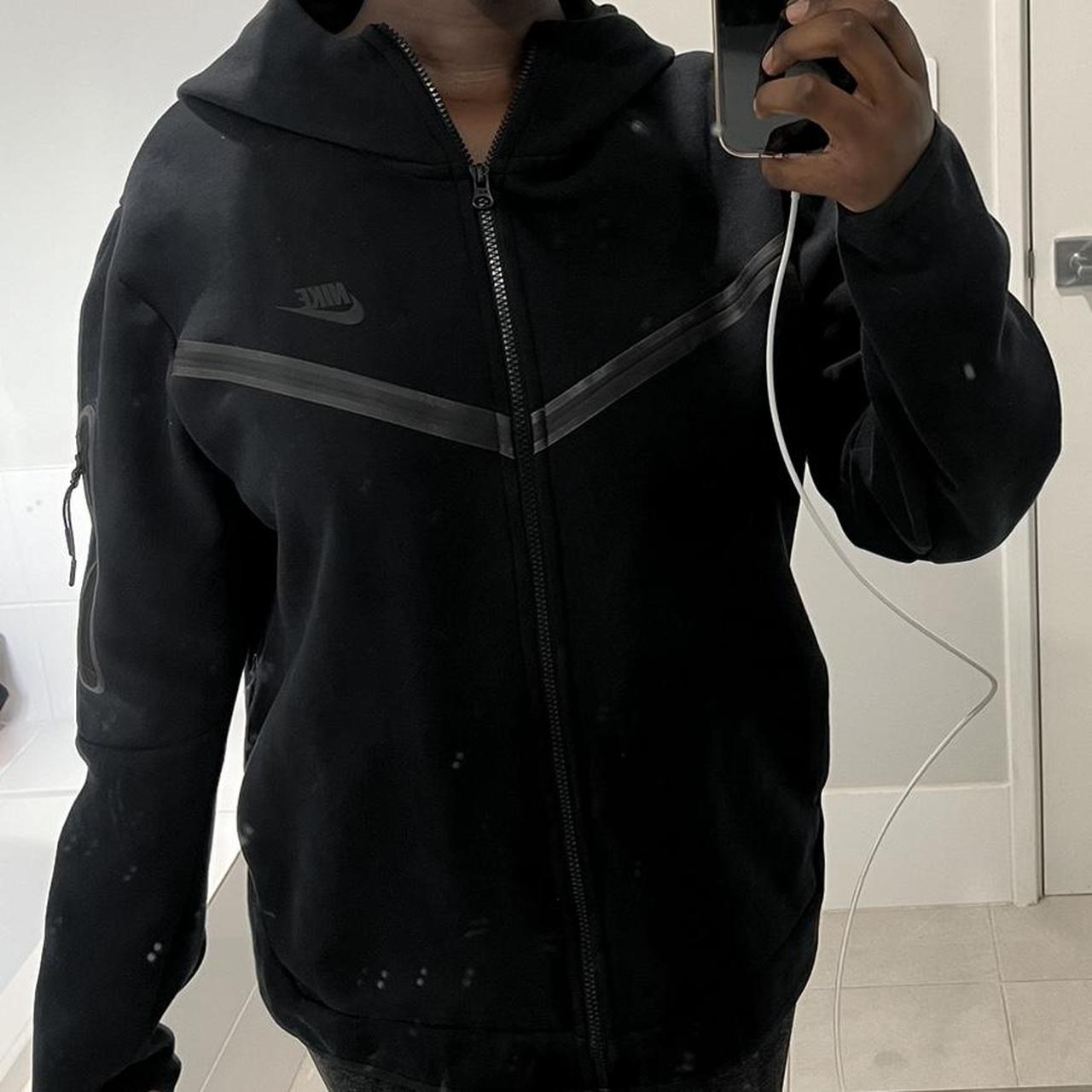 Black Nike Tech Fleece Jacket Worn only a few... - Depop