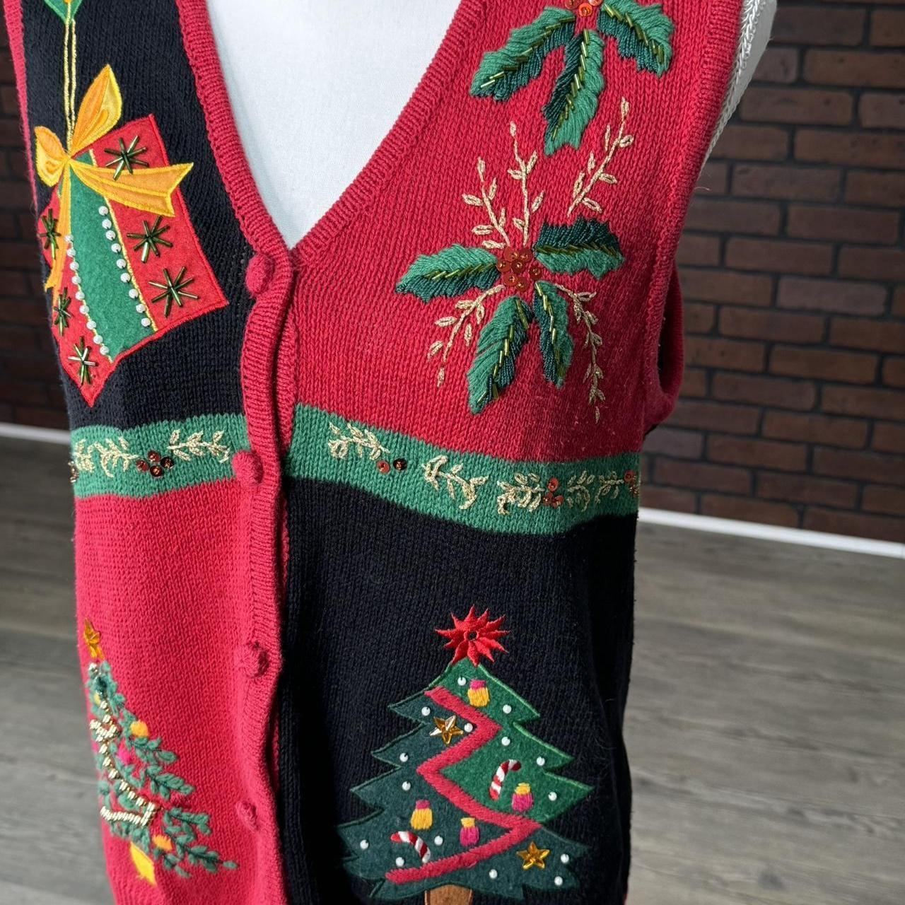 American Vintage Women's Sweater - Red/Multi - M … - image 3