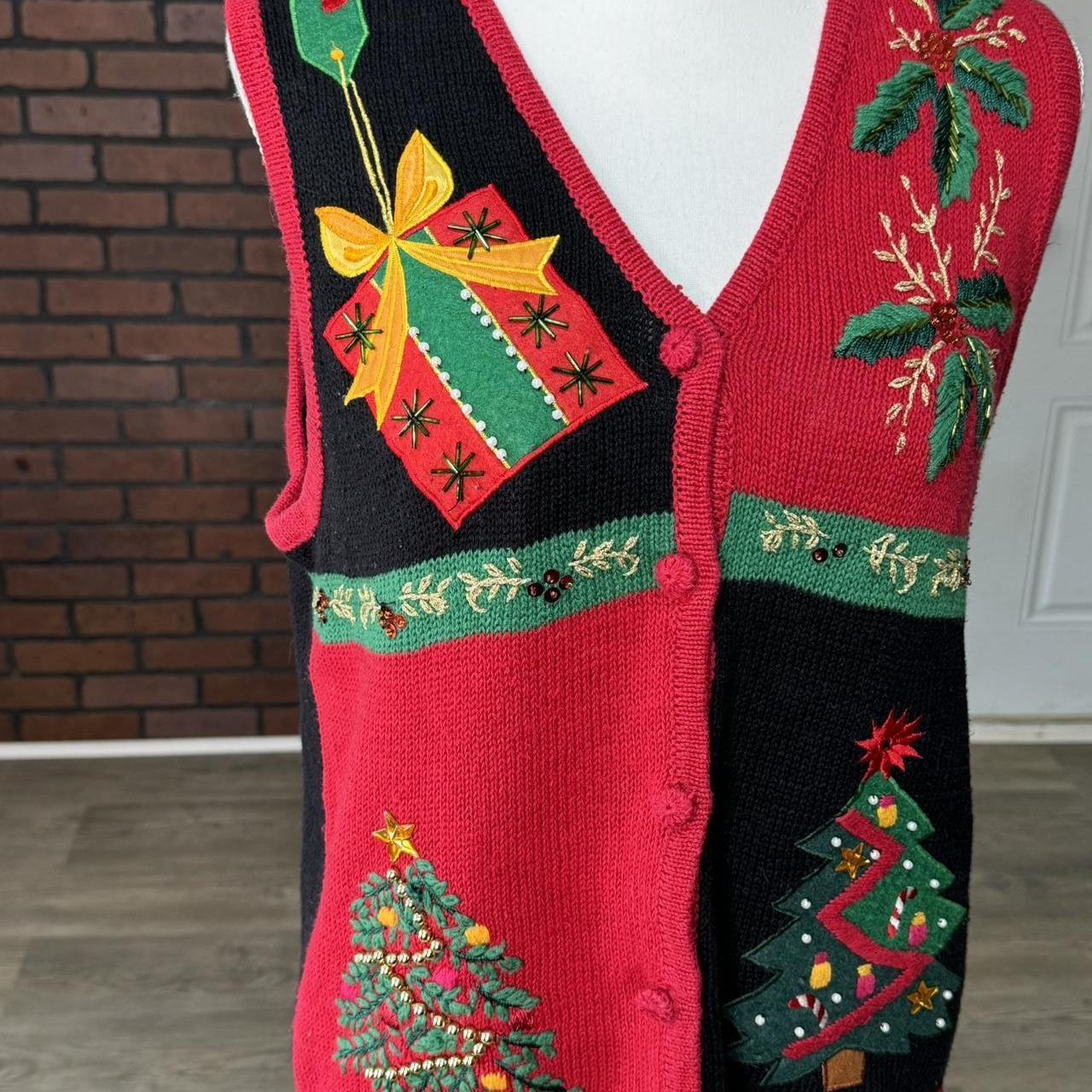 American Vintage Women's Sweater - Red/Multi - M … - image 4