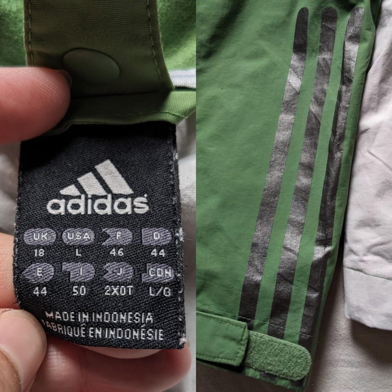 Vintage Adidas Outdoor waterproof rain jacket in a... - Depop