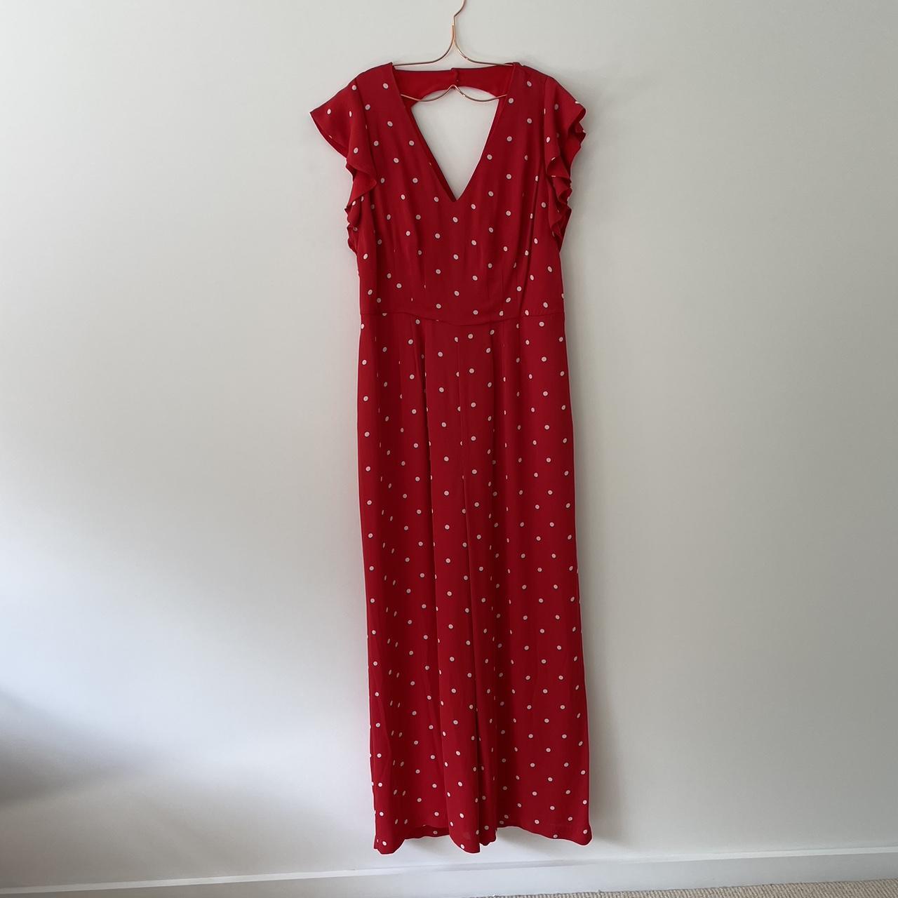 PHASE EIGHT🫧 red polka dot jumpsuit with Depop