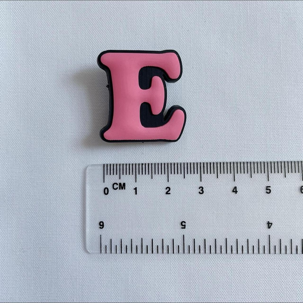 Pink Letter E Alphabet Croc charm Brand new,... Depop