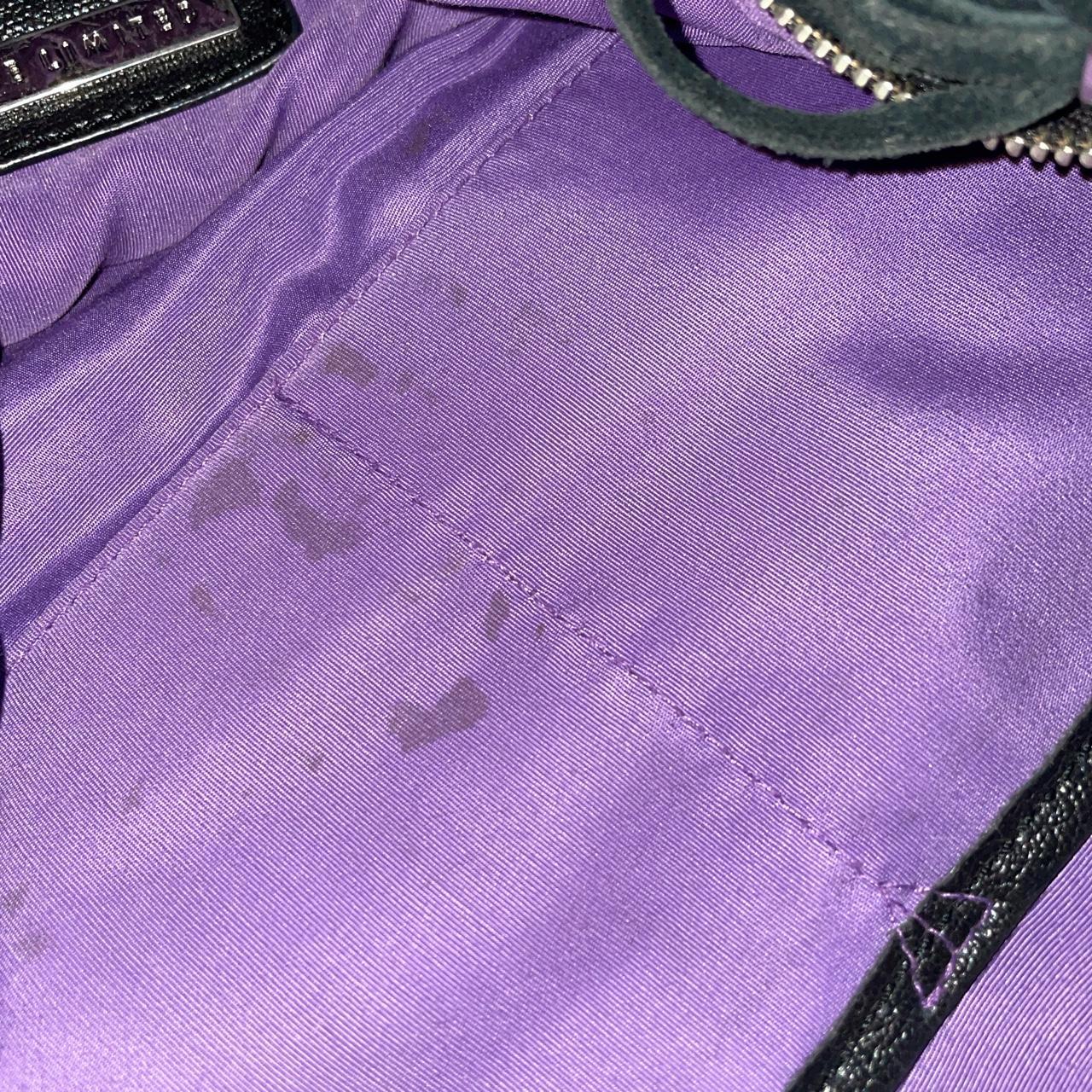 Black faux leather shoulder bag. Nice bag with an... Depop