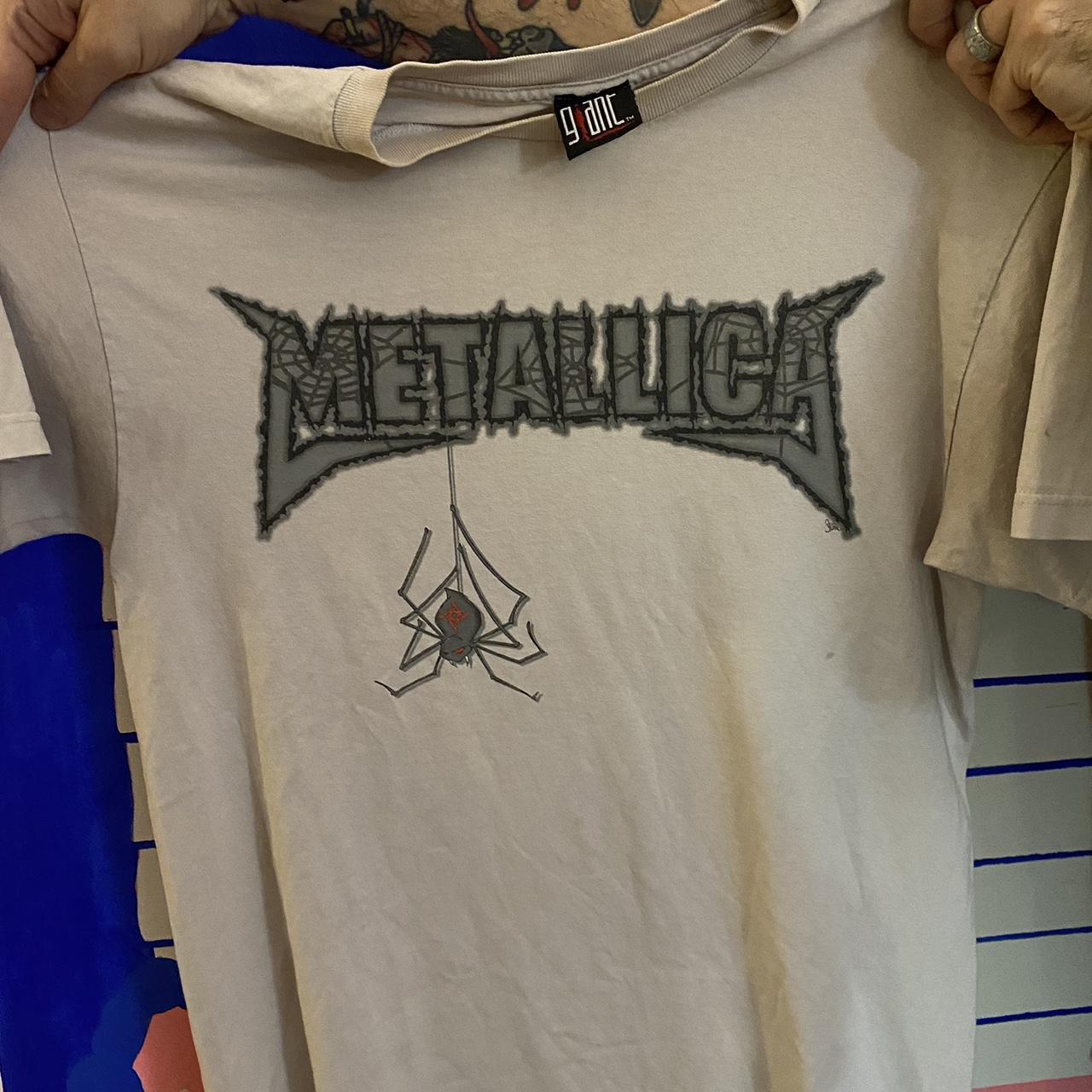 Vintage Metallica tee on Giant tag XL Minor... - Depop