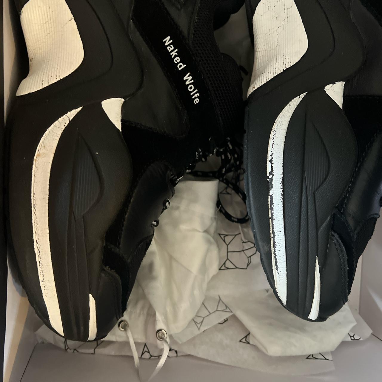 Naked Wolfe Black And White Trainers Good Depop