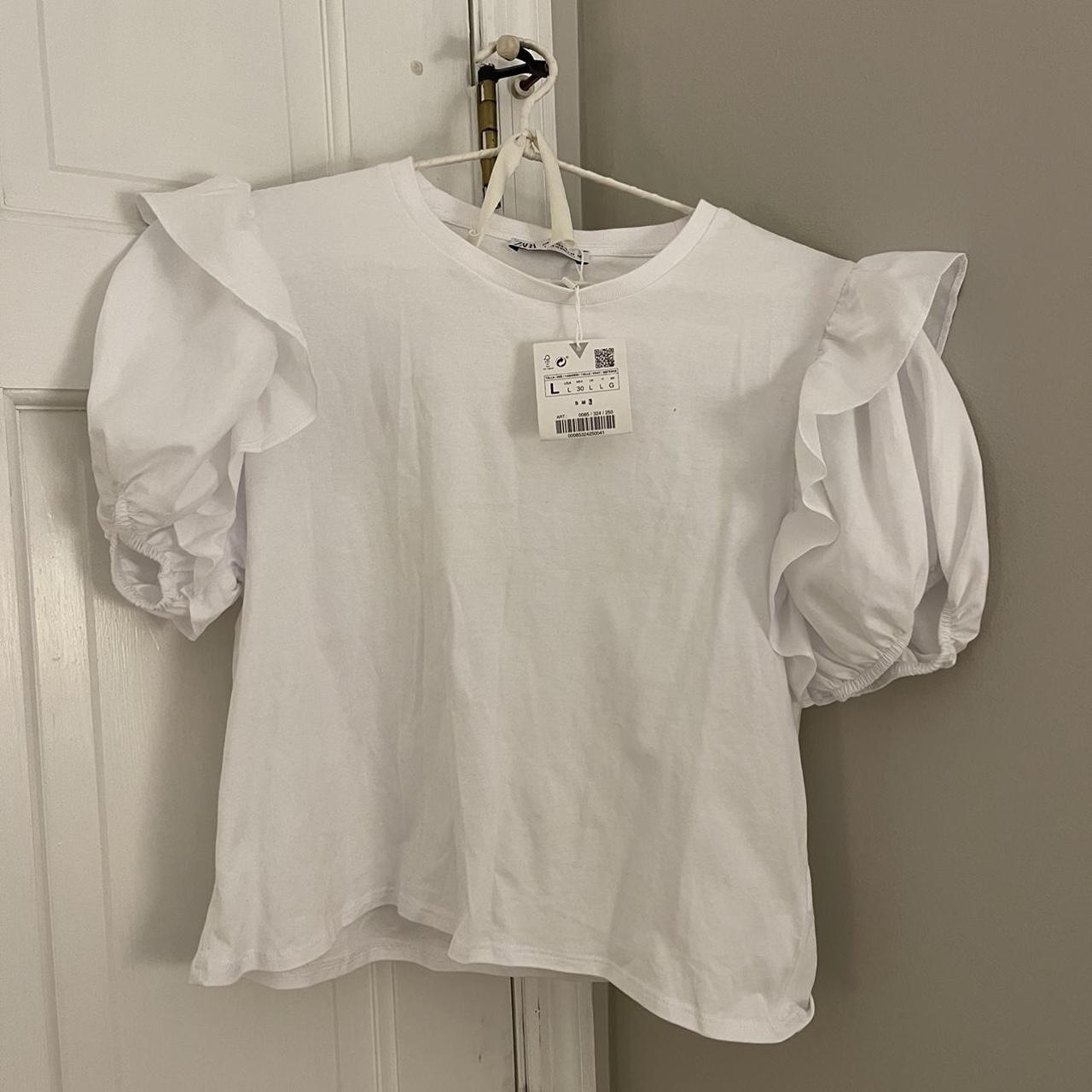 Zara, Tops, Zara Puff Sleeve Top