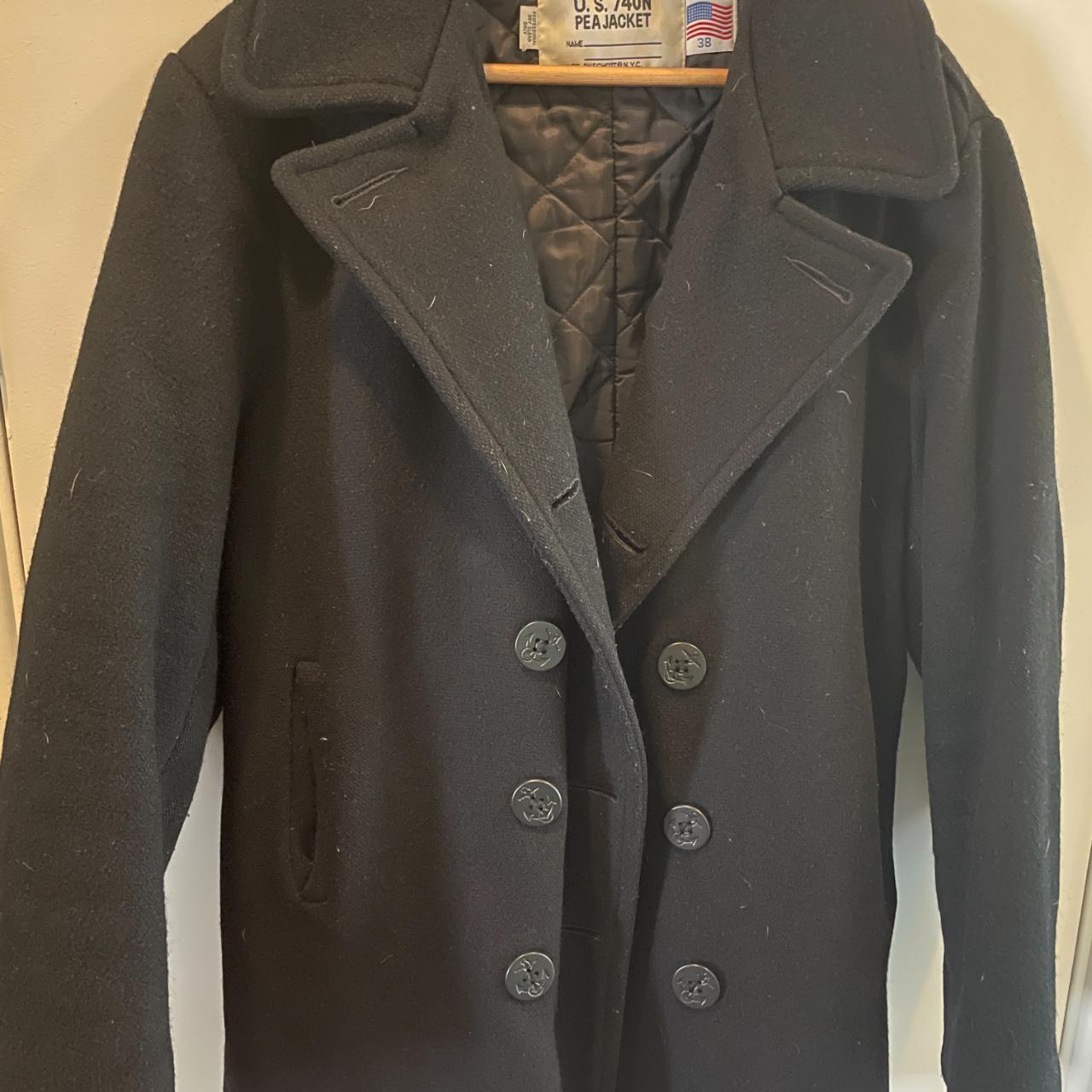 Schott NYC Peacoat - Sz. 38 (Medium). Coat is in... - Depop