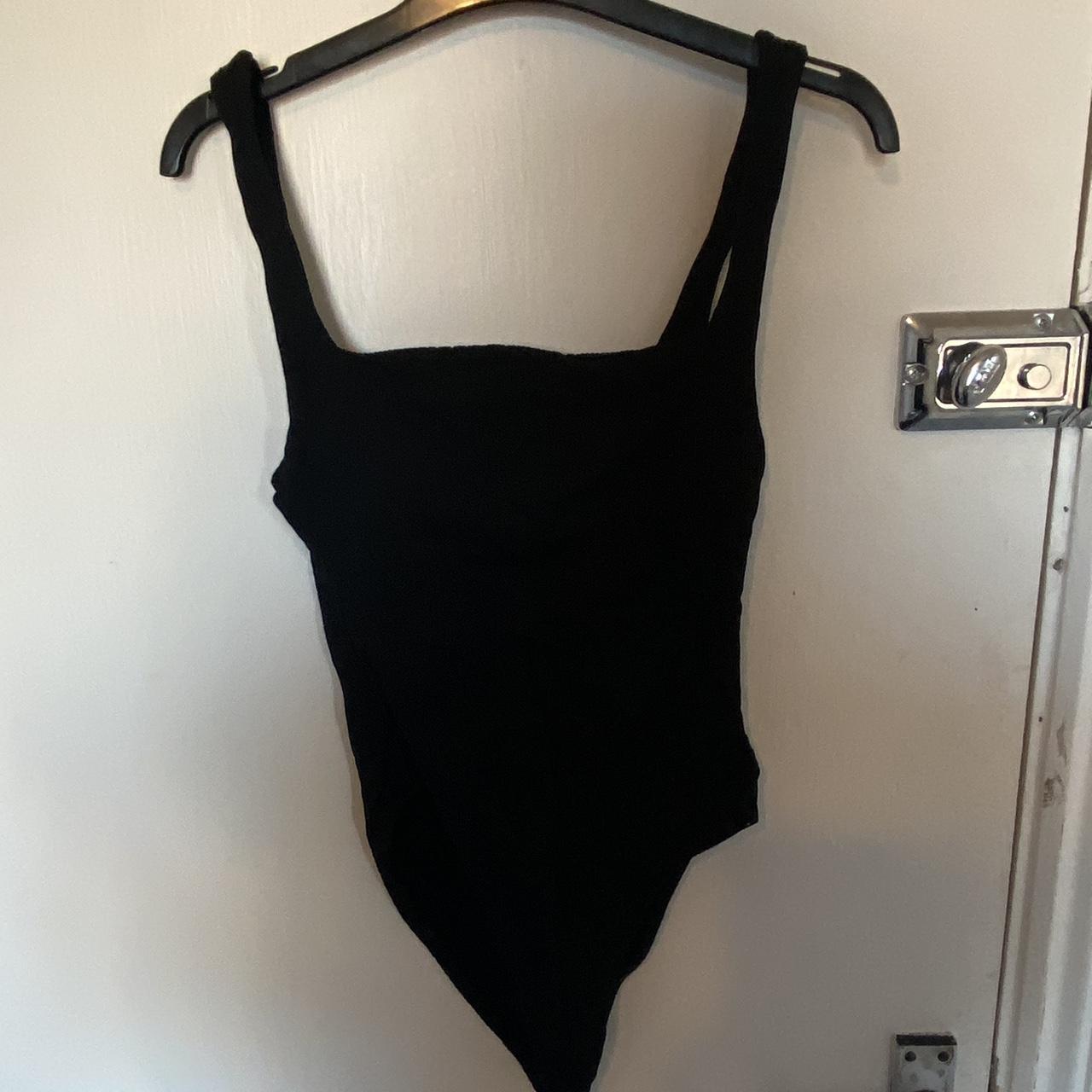 Zara Women's Black Bodysuit | Depop