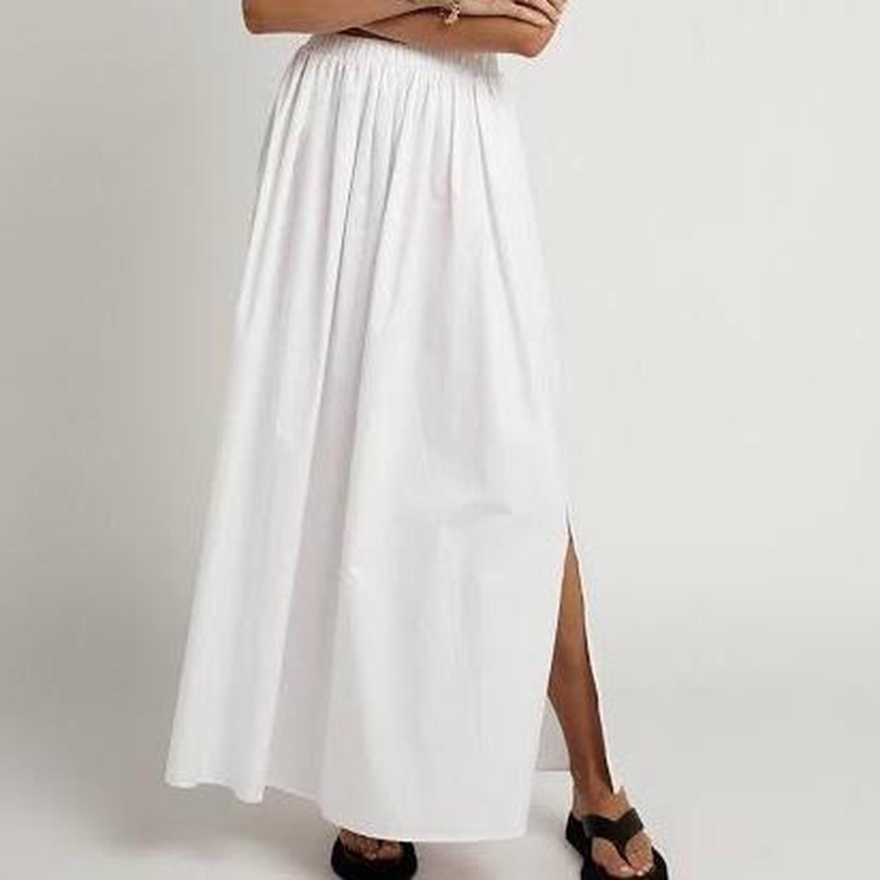DISSH White Linen Maxi Skirt Top Set Skirt is fully... Depop