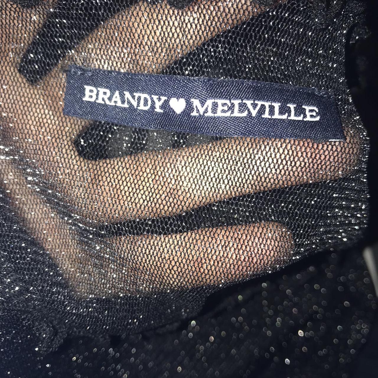 Brandy Melville Black/Glitter Sparkle mesh