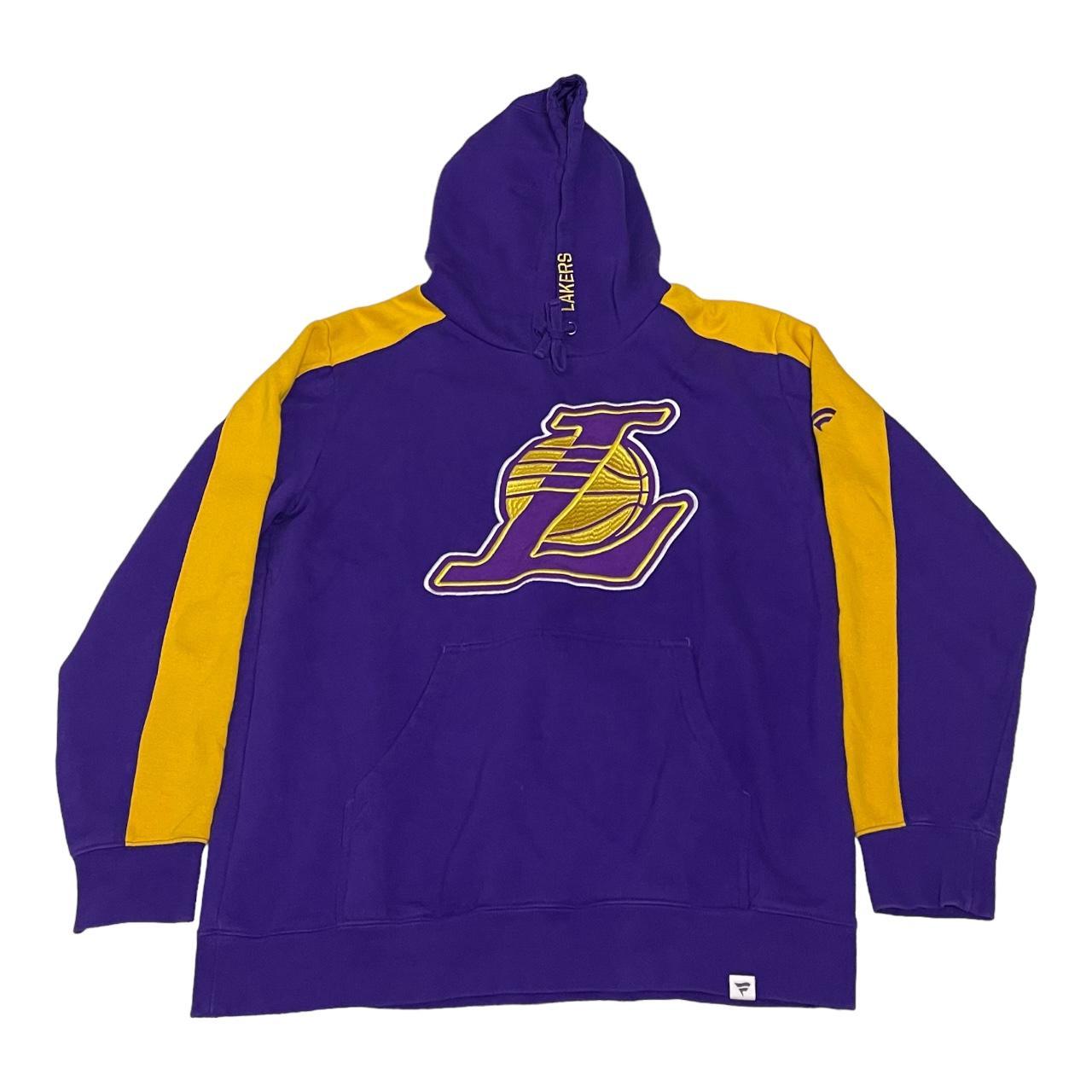 Fanatics Men's Purple and Yellow Hoodie | Depop