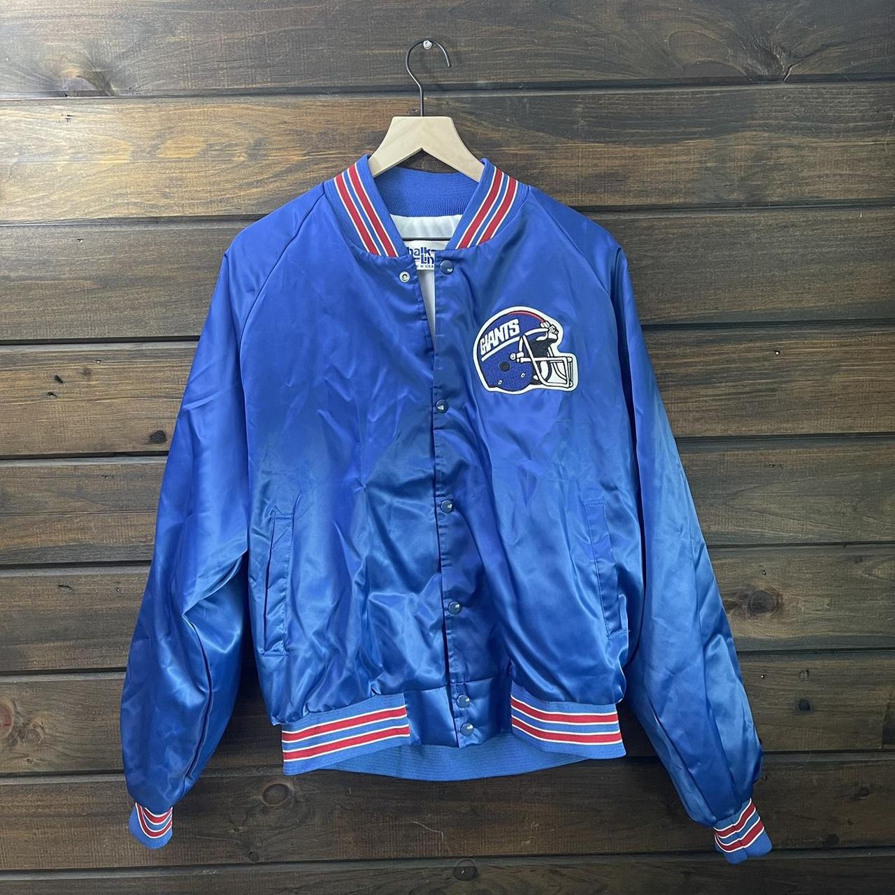 Vintage 90s New York Giants Chalkline Varsity Jacket Mens 