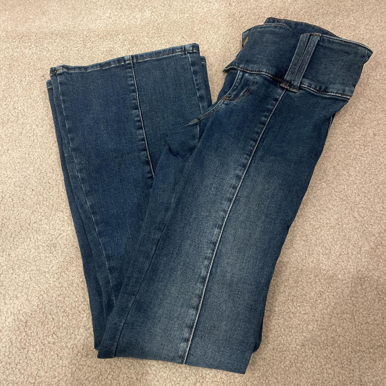 Low rise Garage flare jeans. Slightly used but new!... - Depop