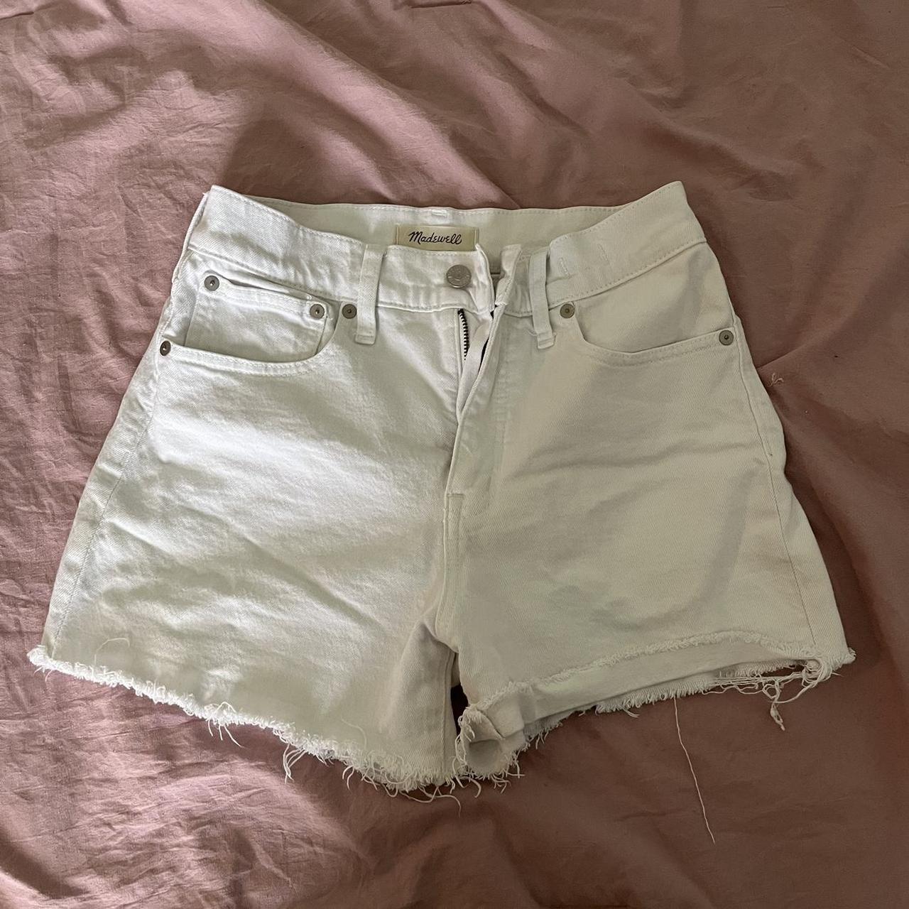 Madewell High Rise White Shorts Depop