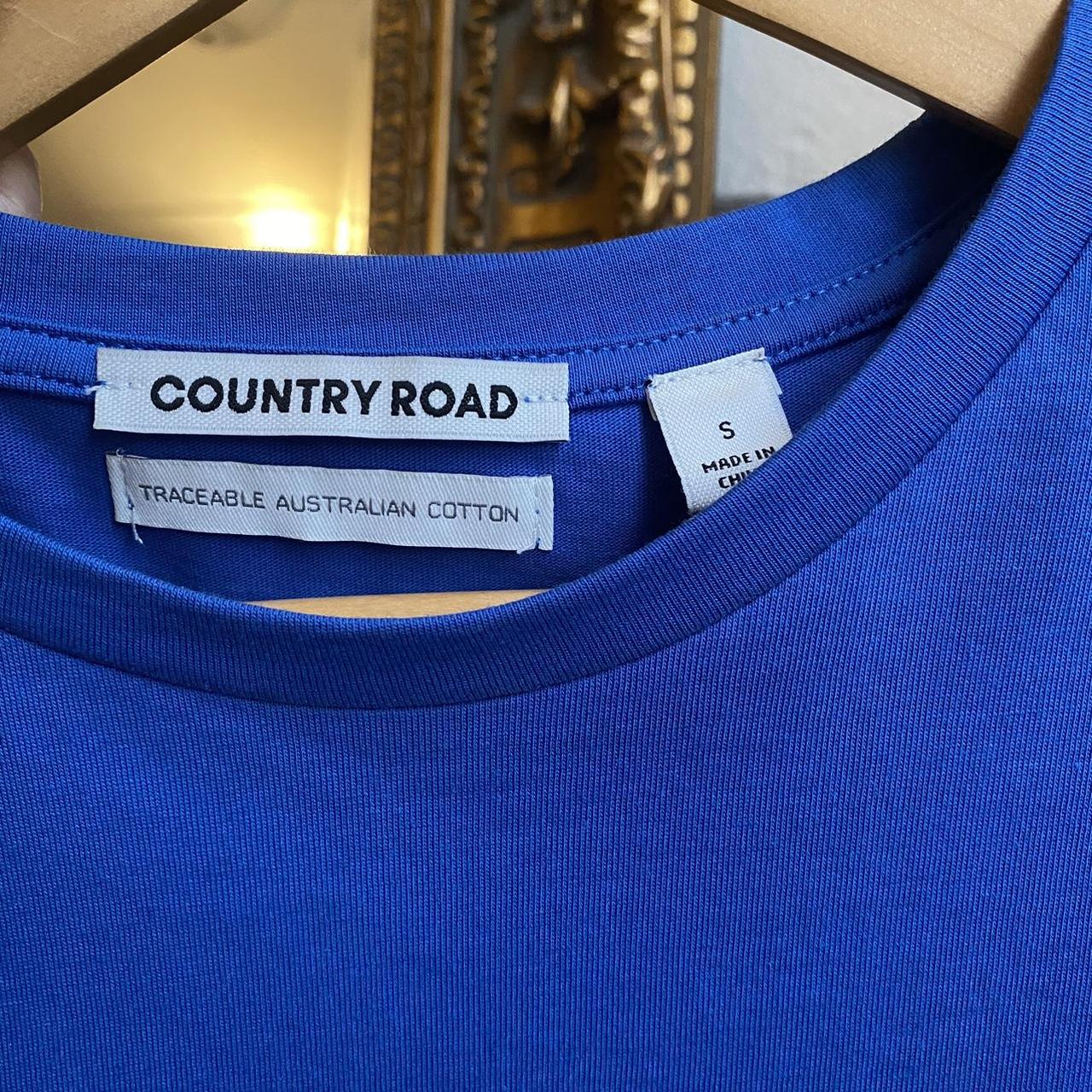 Country Road Tee Electric Blue brand new, perfect... Depop