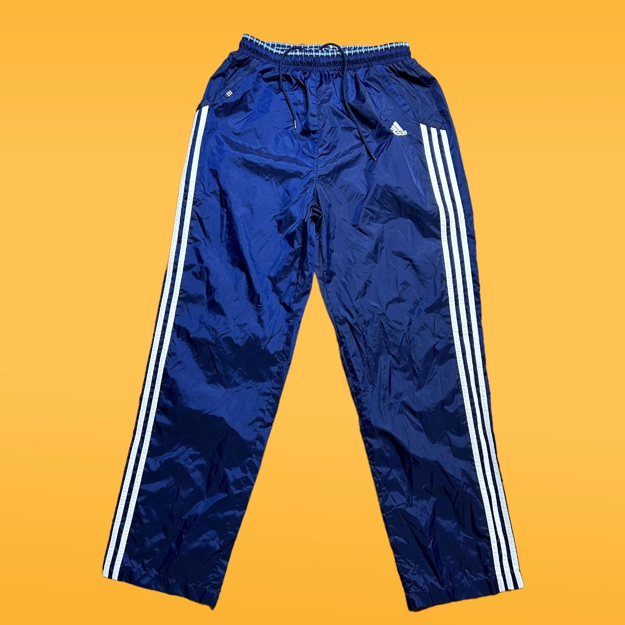 Vintage 90s adidas wind pant. Like new condition, - Depop