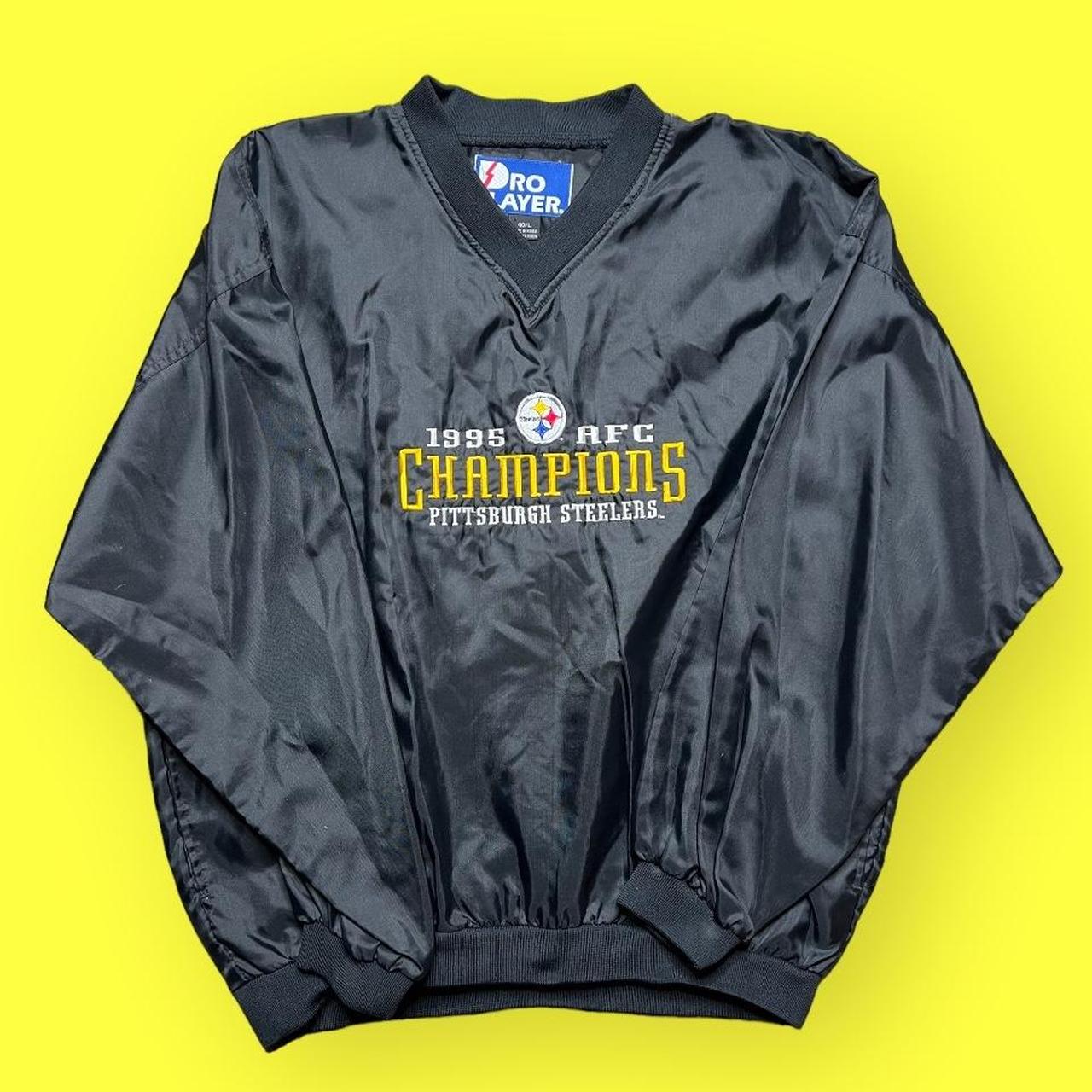 90s Vintage Pittsburgh Steelers Windbreaker - Depop