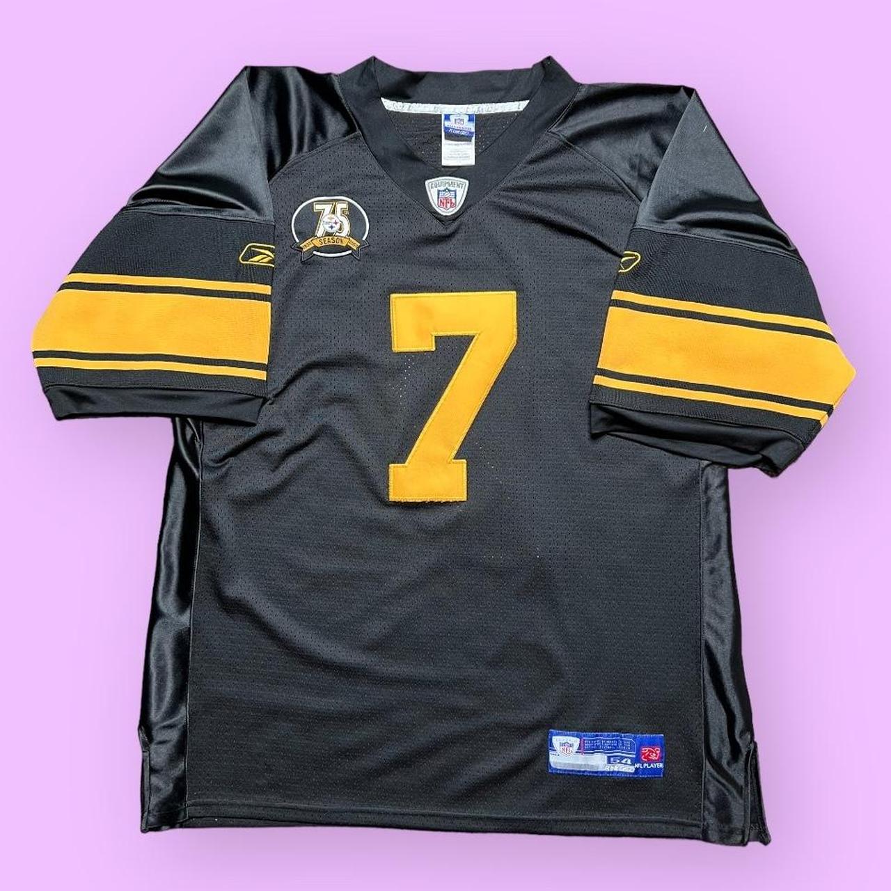 Reebok NFL Pittsburgh Steelers Ben Roethlisberger 7 Black Jersey