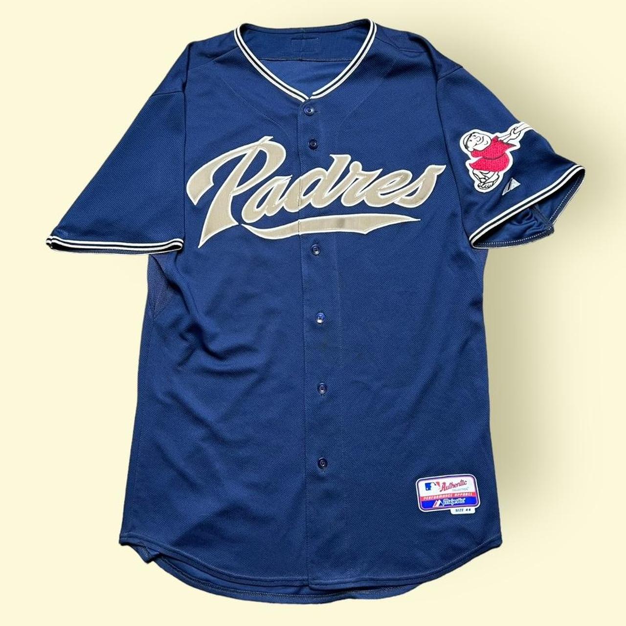 Men's San Diego Padres Majestic Navy Team Authentic Jersey