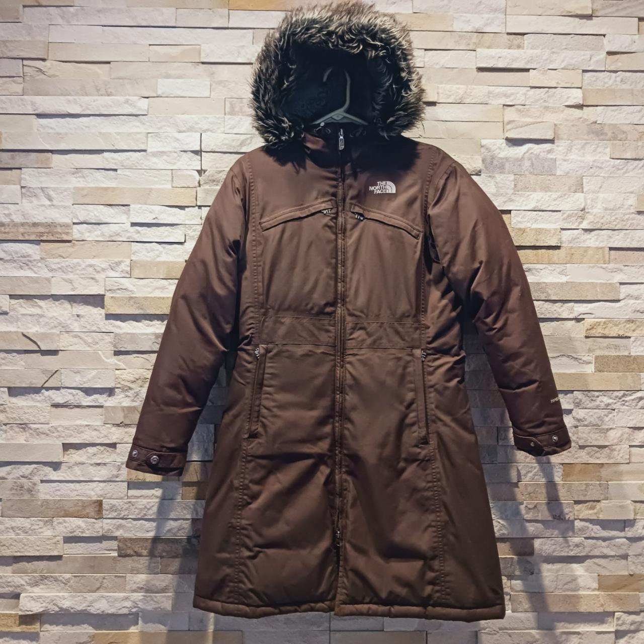 North Face Womens Medium Brown Fur Parka Jacket Depop 8499