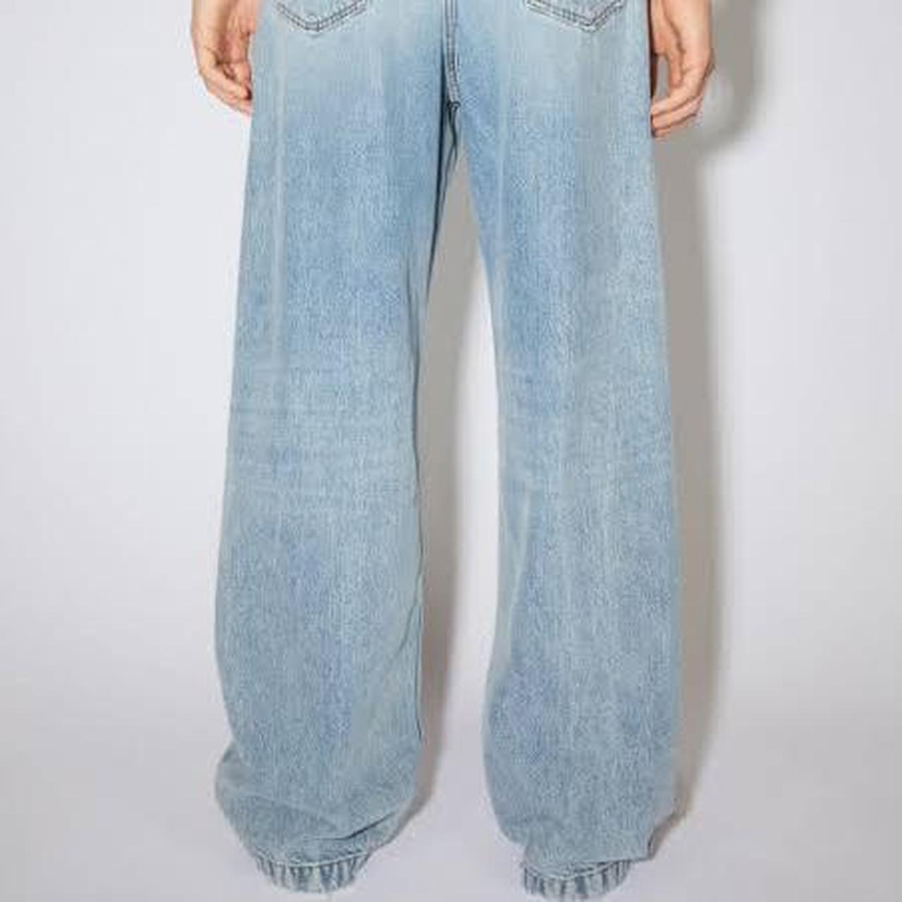 acne studios 1989 jeans light blue trash size 32 x... - Depop