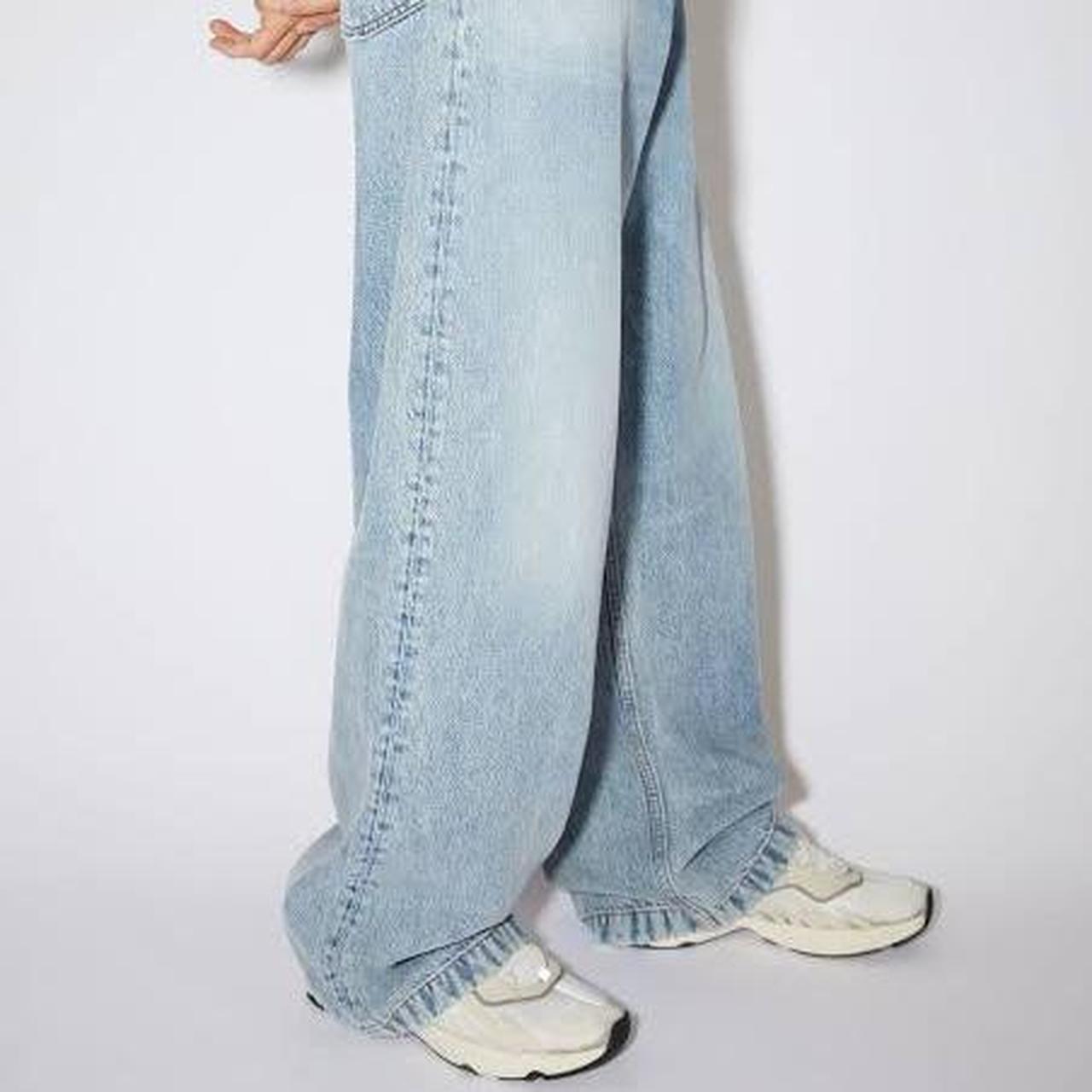 acne studios 1989 jeans light blue trash size 32 x... - Depop